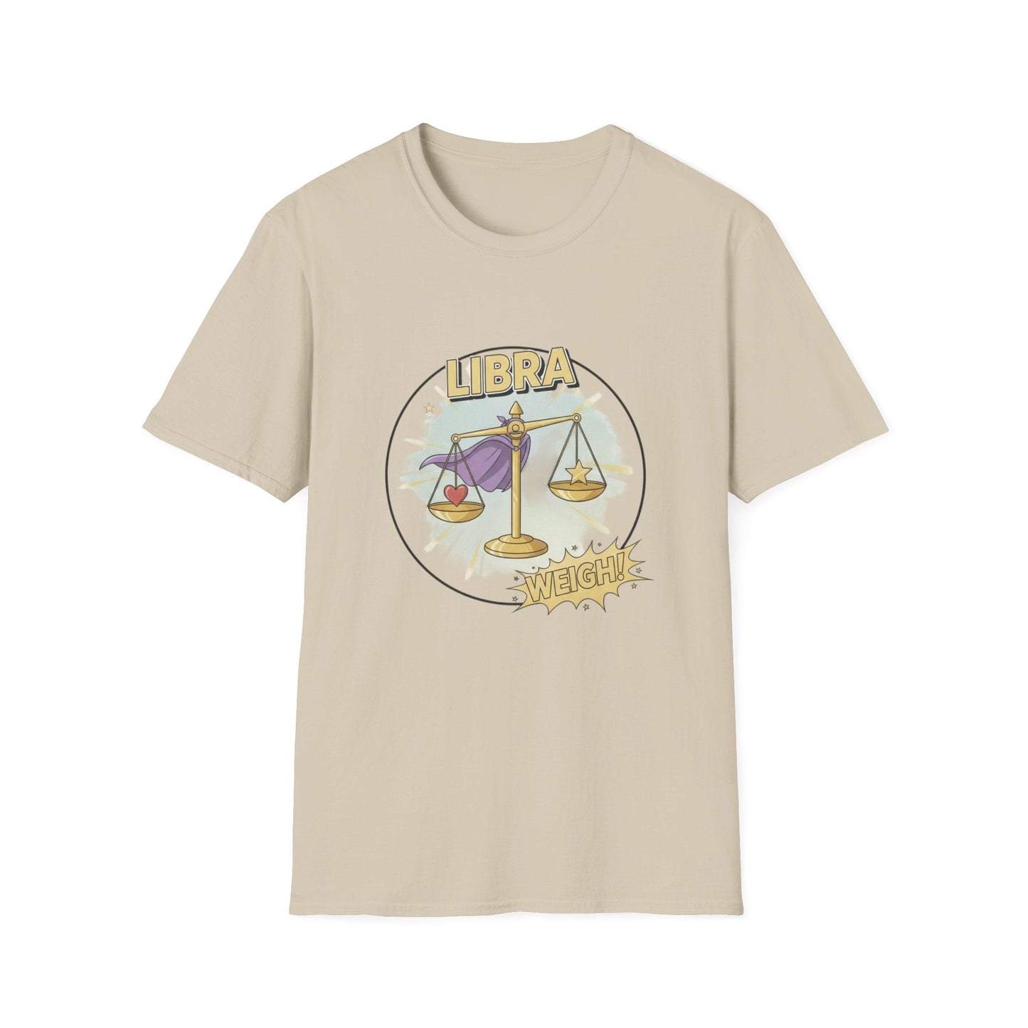 Libra Cartoon Zodiac  Tee — Vintage Globe Adventure Shirt - That Should Be on a T-Shirt