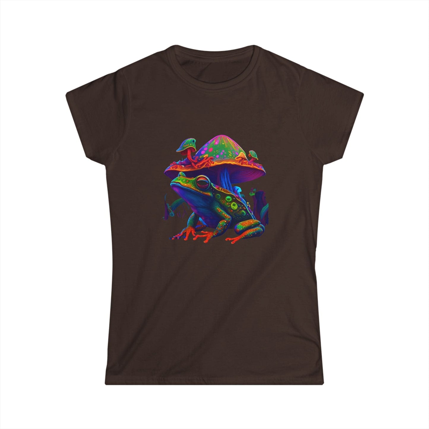 Cosmic Frog Mushroom Tee – Psychedelic Nature Graphic T-Shirt