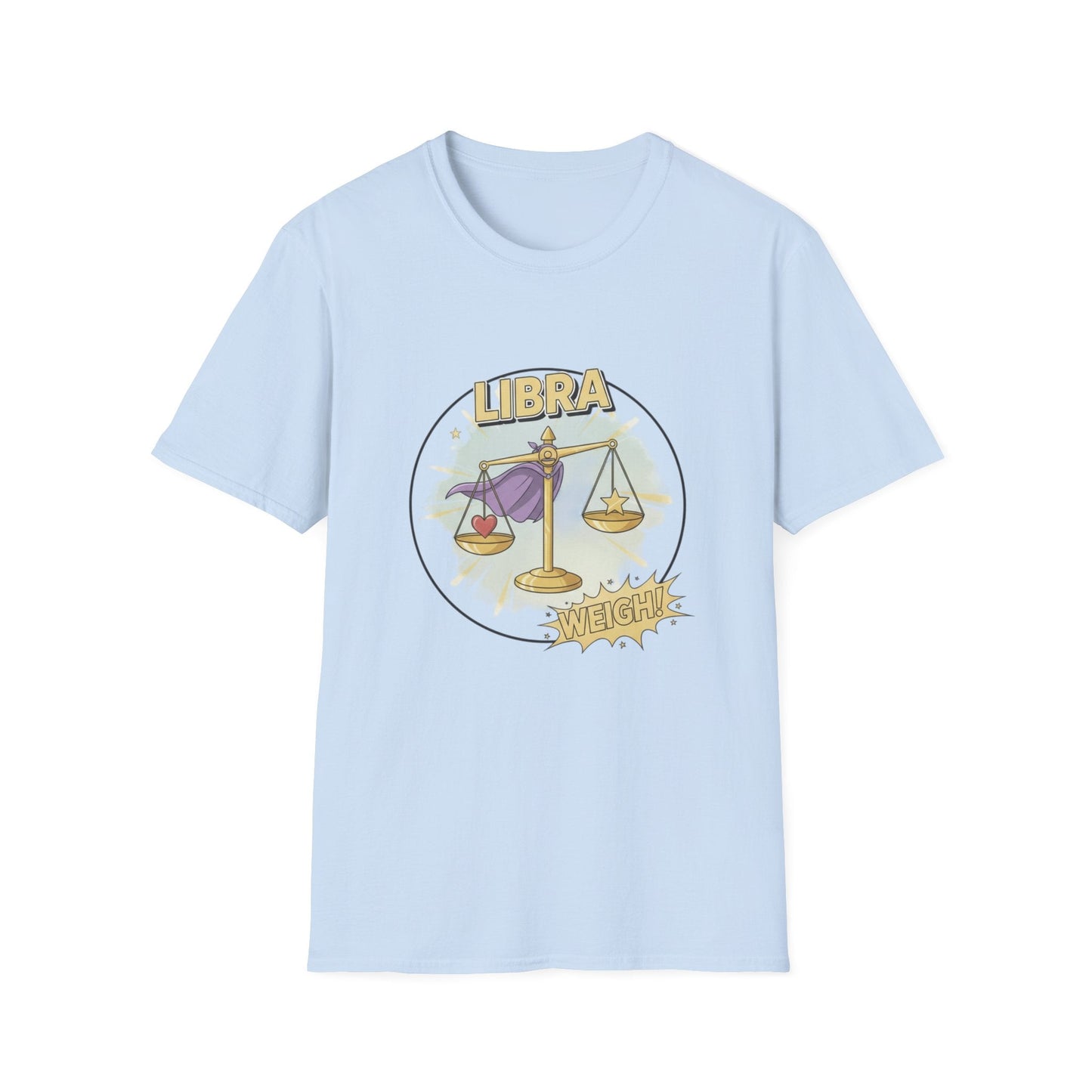 Libra Cartoon Zodiac  Tee — Vintage Globe Adventure Shirt - That Should Be on a T-Shirt