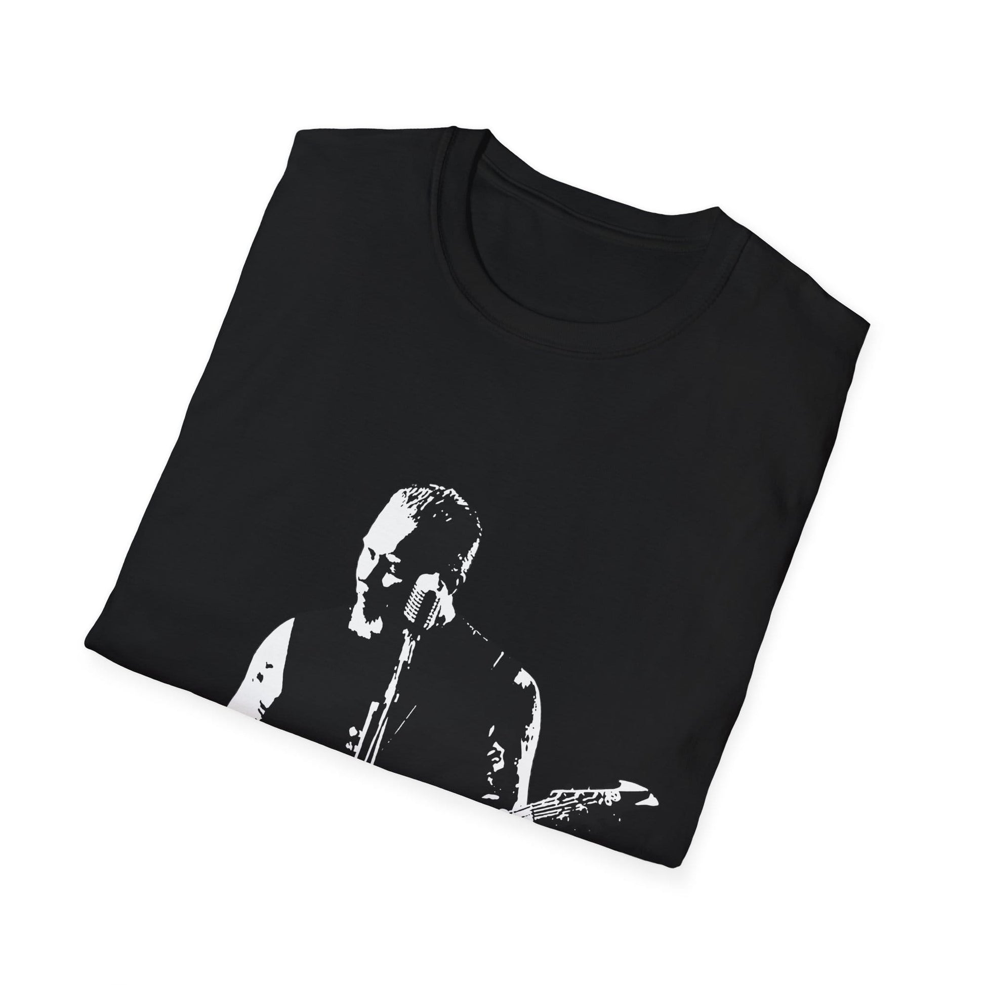 Metal Guitar Legend T-Shirt – Heavy Metal Frontman Silhouette Graphic Tee - That Should Be on a T-Shirt