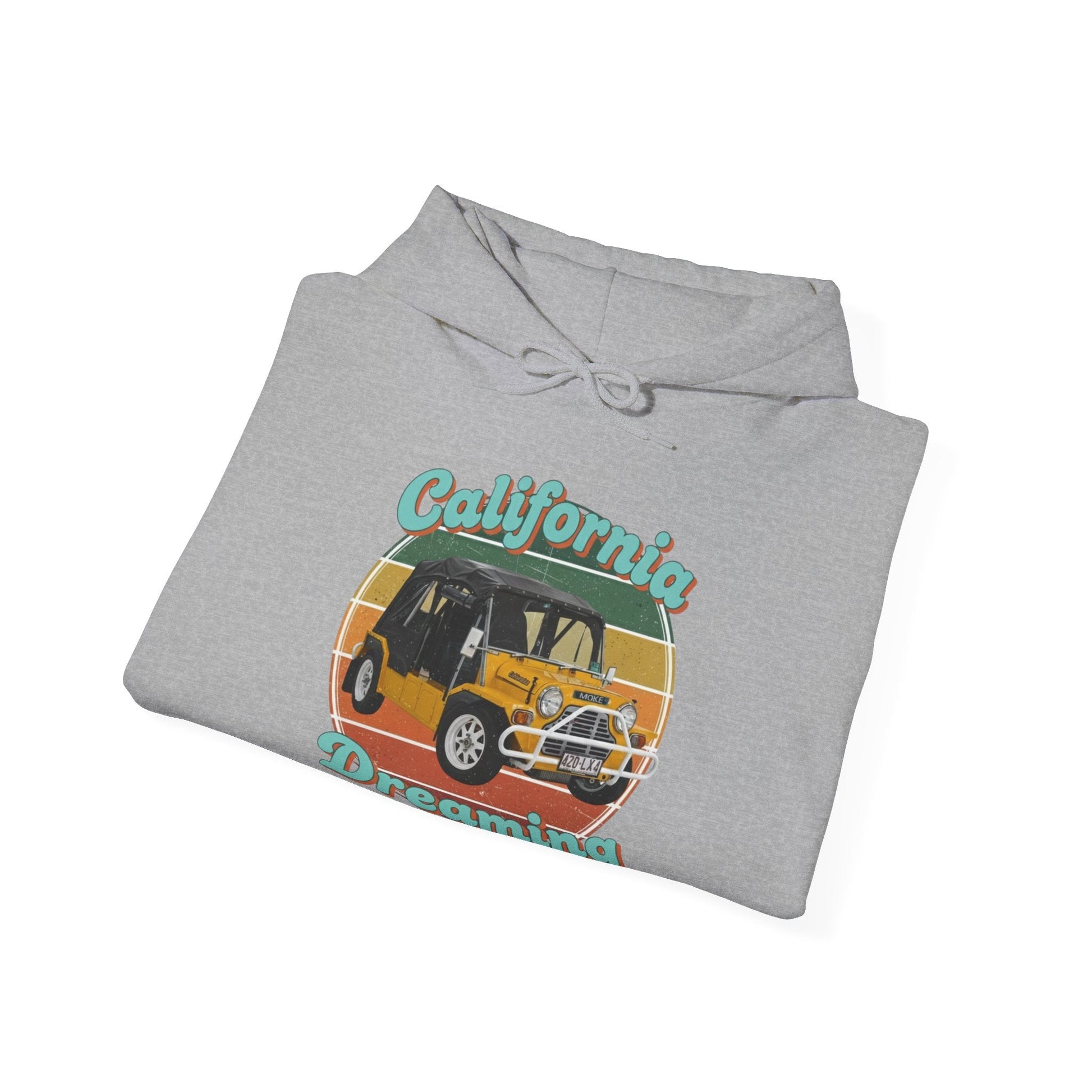California Dreaming Hoodie — Retro Californian Buggy Surf Trip Graphic - That Should Be on a T-Shirt