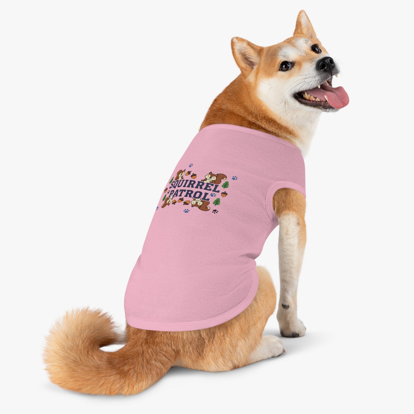 “Squirrel Patrol" Pet Tank Top  | Funny Pet Gift Idea