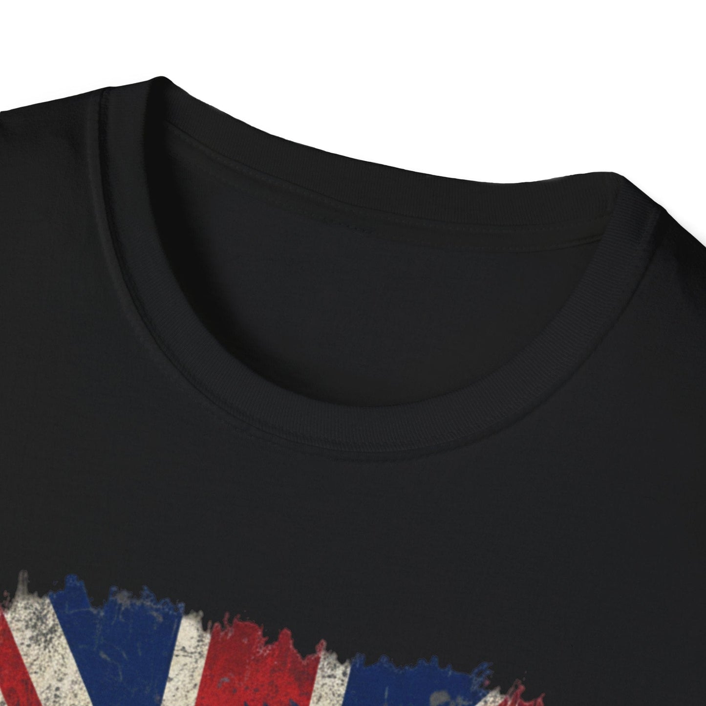 British Lion Strength & Courage T-Shirt - Distressed Union Jack Graphic Tee