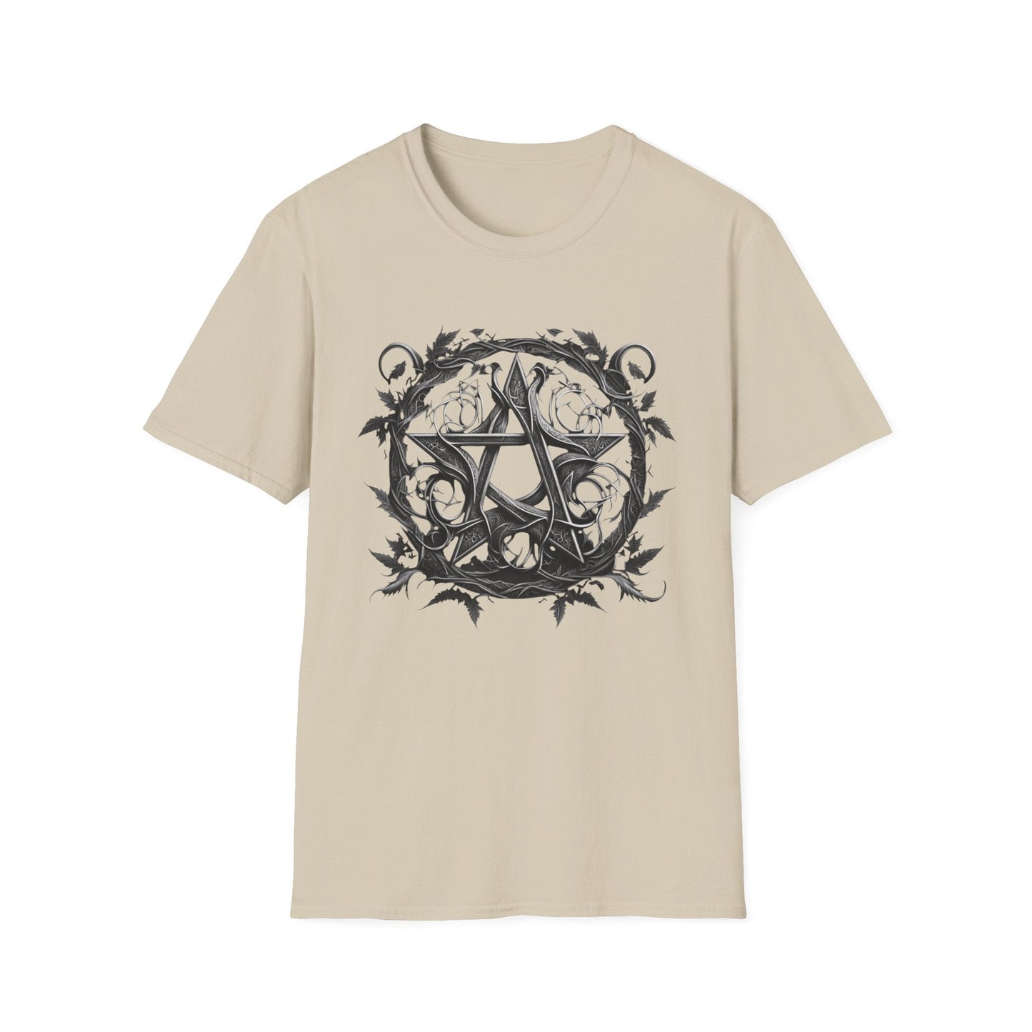 Gothic Sigil T-Shirt – Dark Circular Emblem Graphic Tee - That Should Be on a T-Shirt