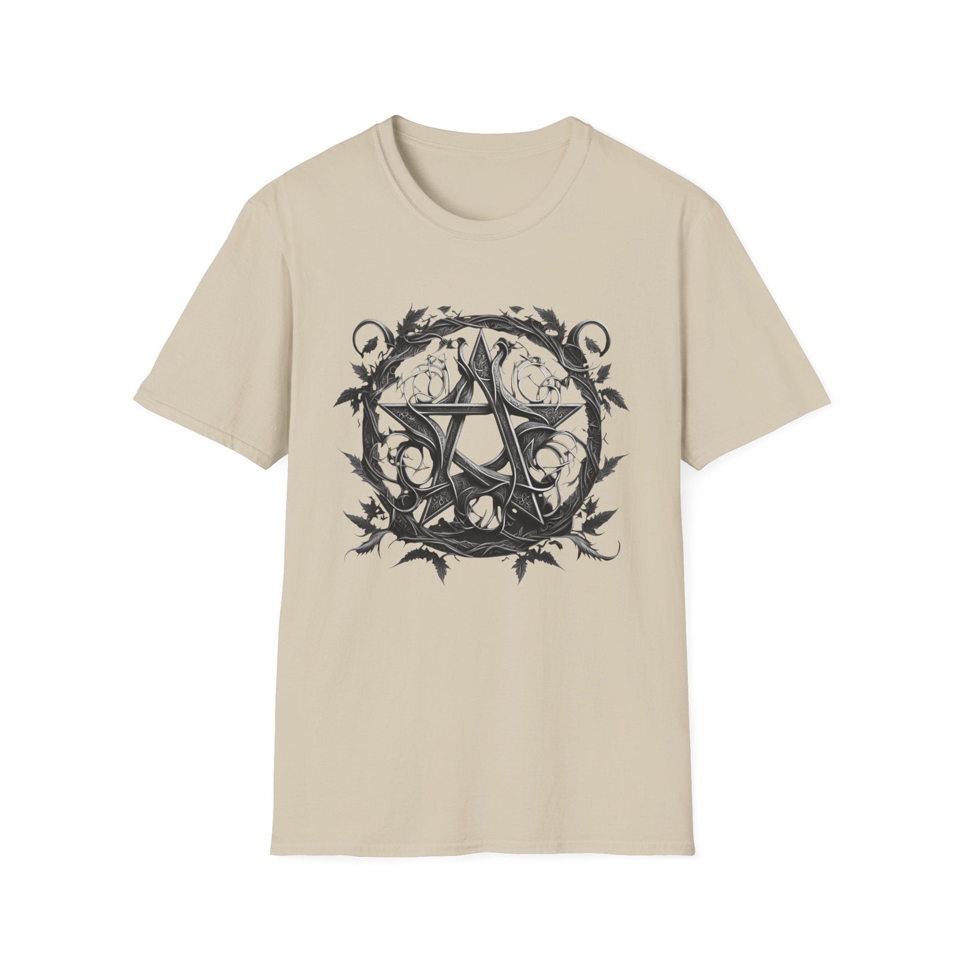 Gothic Sigil T-Shirt – Dark Circular Emblem Graphic Tee - That Should Be on a T-Shirt