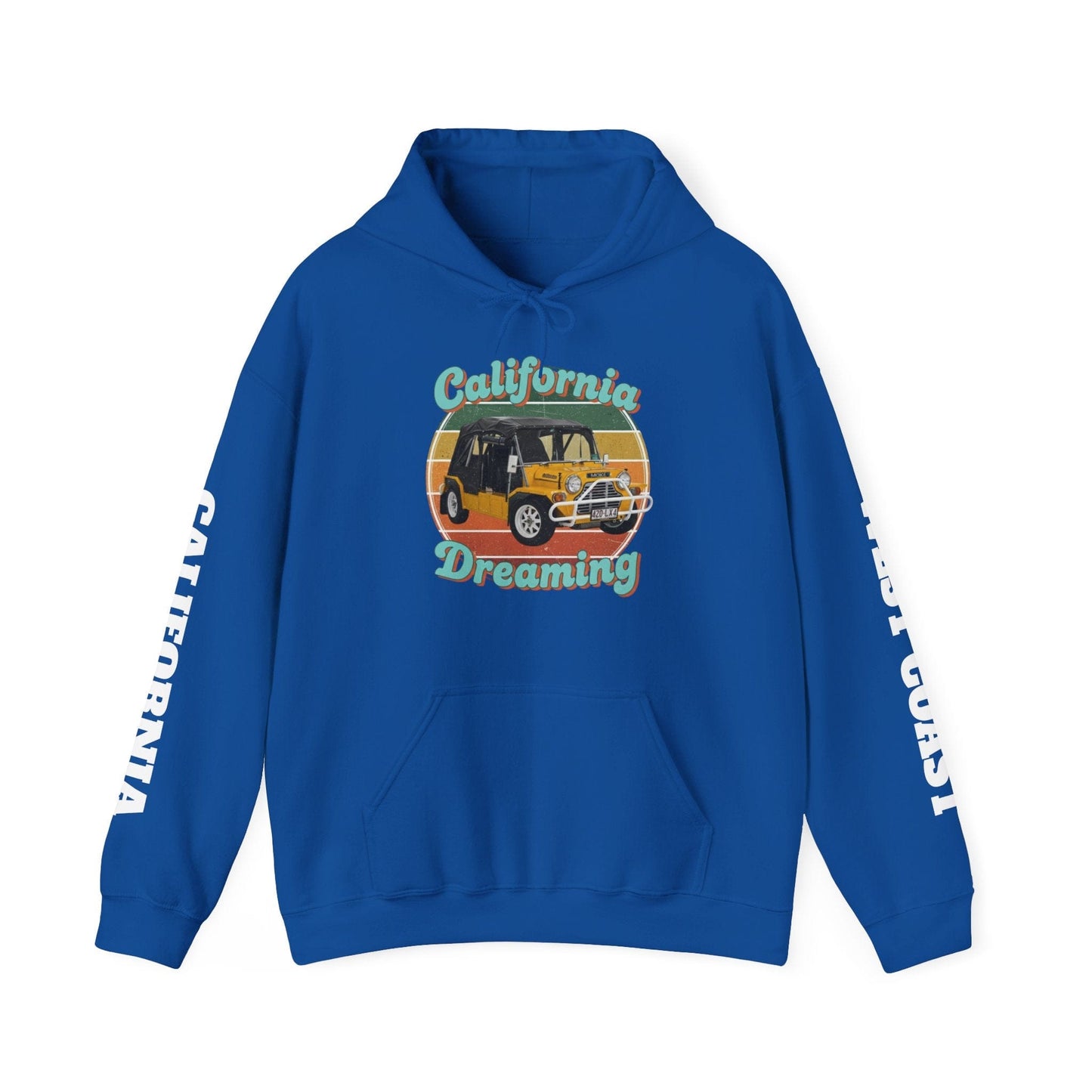 California Dreaming Hoodie — Retro Californian Buggy Surf Trip Graphic - That Should Be on a T-Shirt