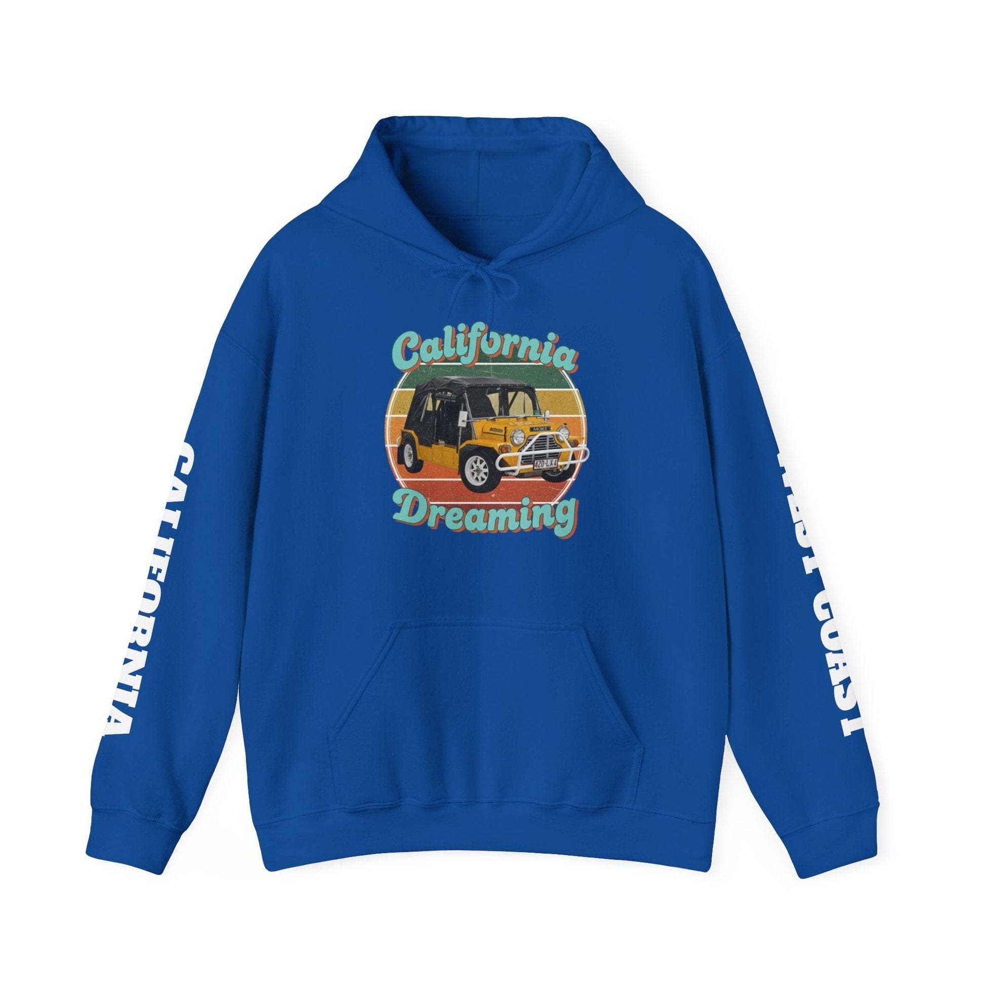 California Dreaming Hoodie — Retro Californian Buggy Surf Trip Graphic - That Should Be on a T-Shirt
