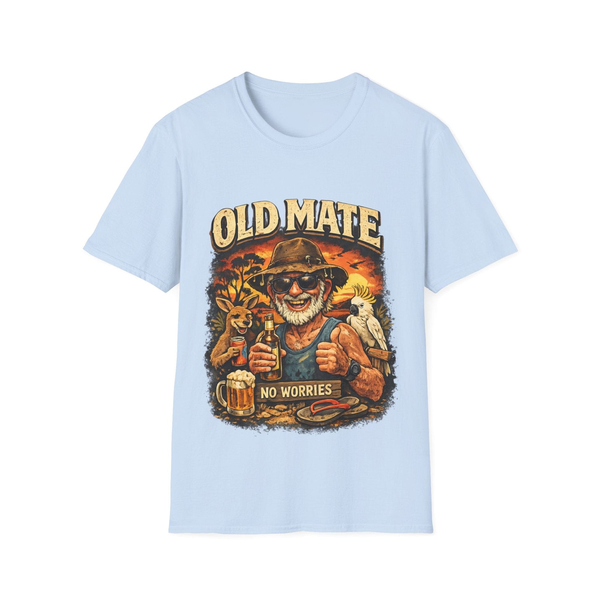 Old Mate No Worries T-Shirt – Vintage Aussie Beer Graphic Tee - That Should Be on a T-Shirt