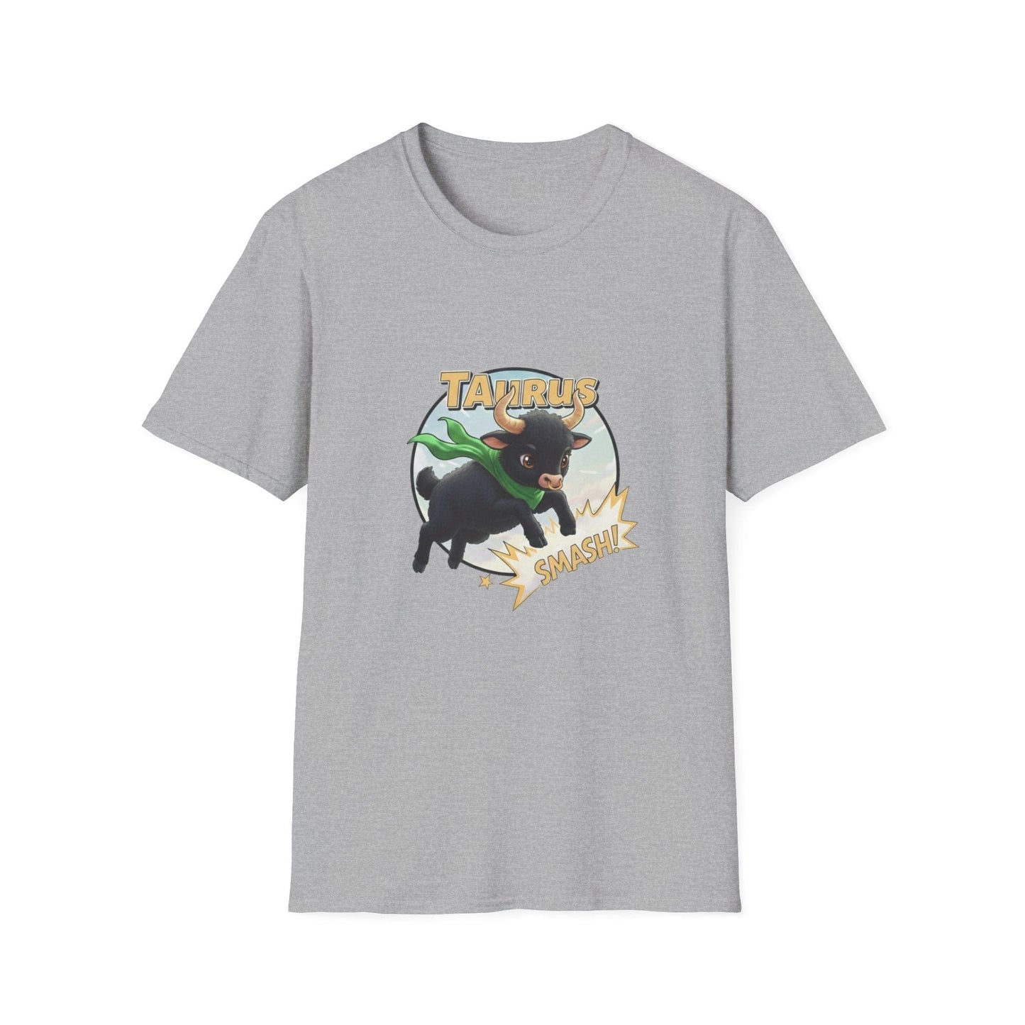 Taurus Smash! Superhero Bull Graphic Tee - That Should Be on a T-Shirt