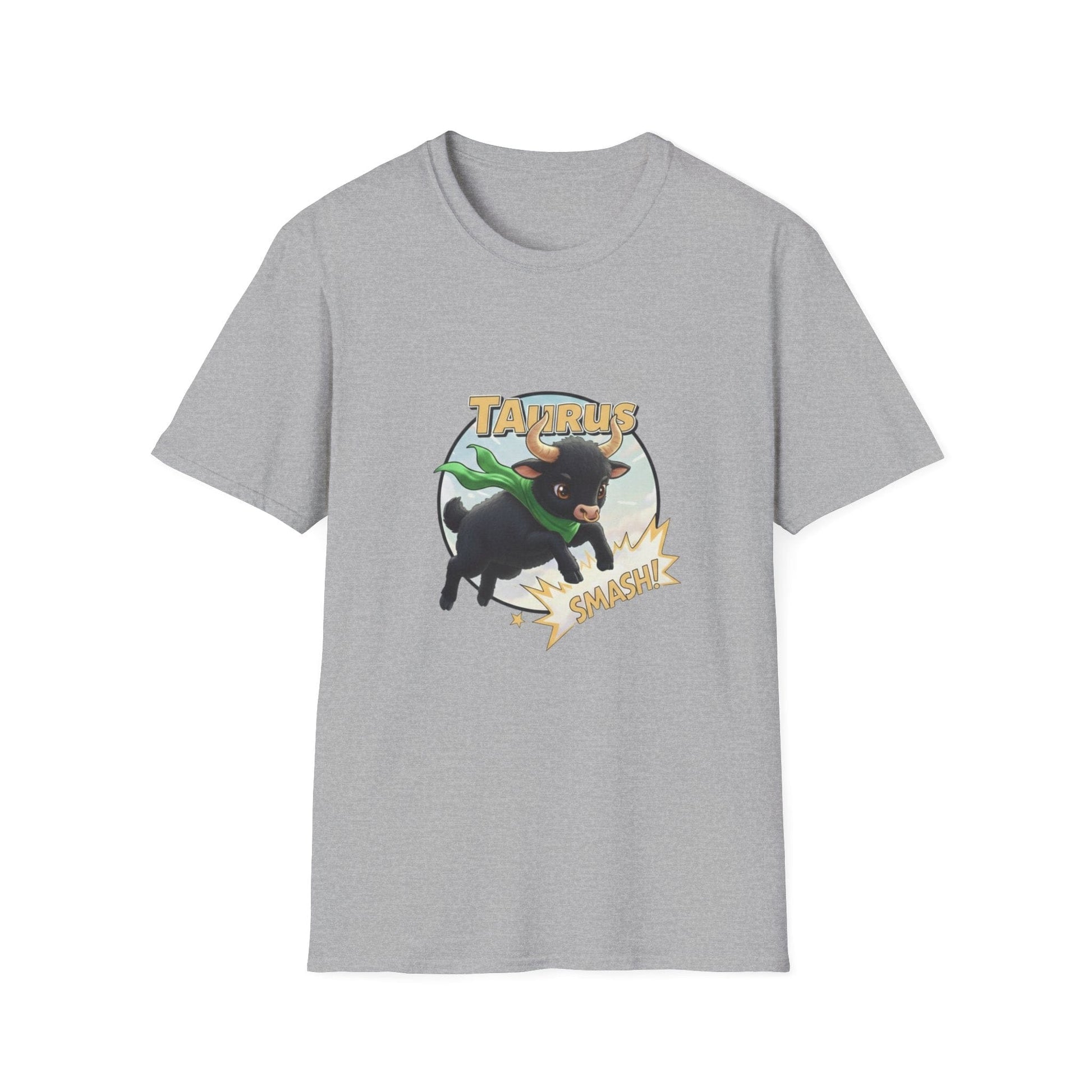 Taurus Smash! Superhero Bull Graphic Tee - That Should Be on a T-Shirt