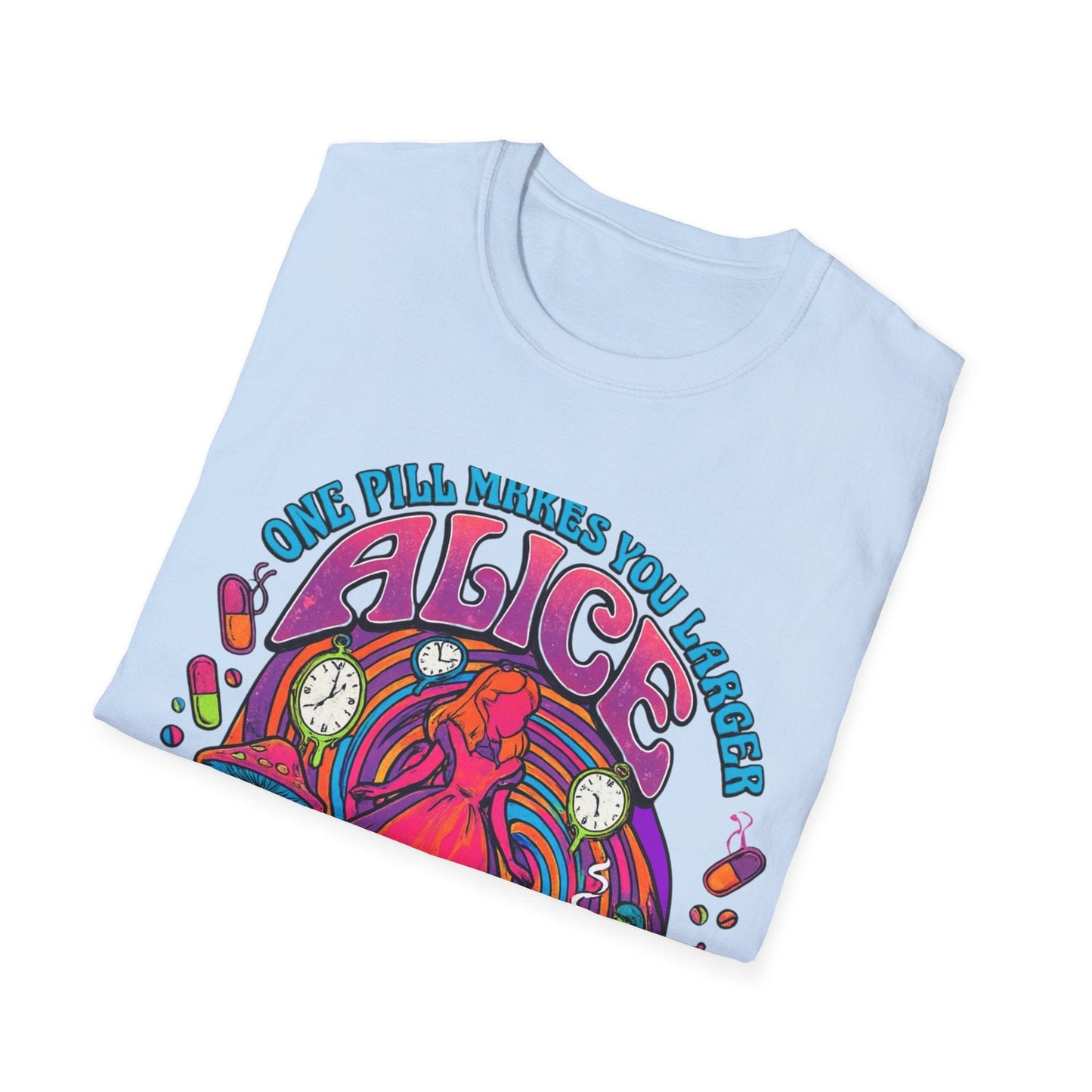 Alice Trip Art T-Shirt — "Feed Your Head" Psychedelic Wonderland Tee - That Should Be on a T-Shirt