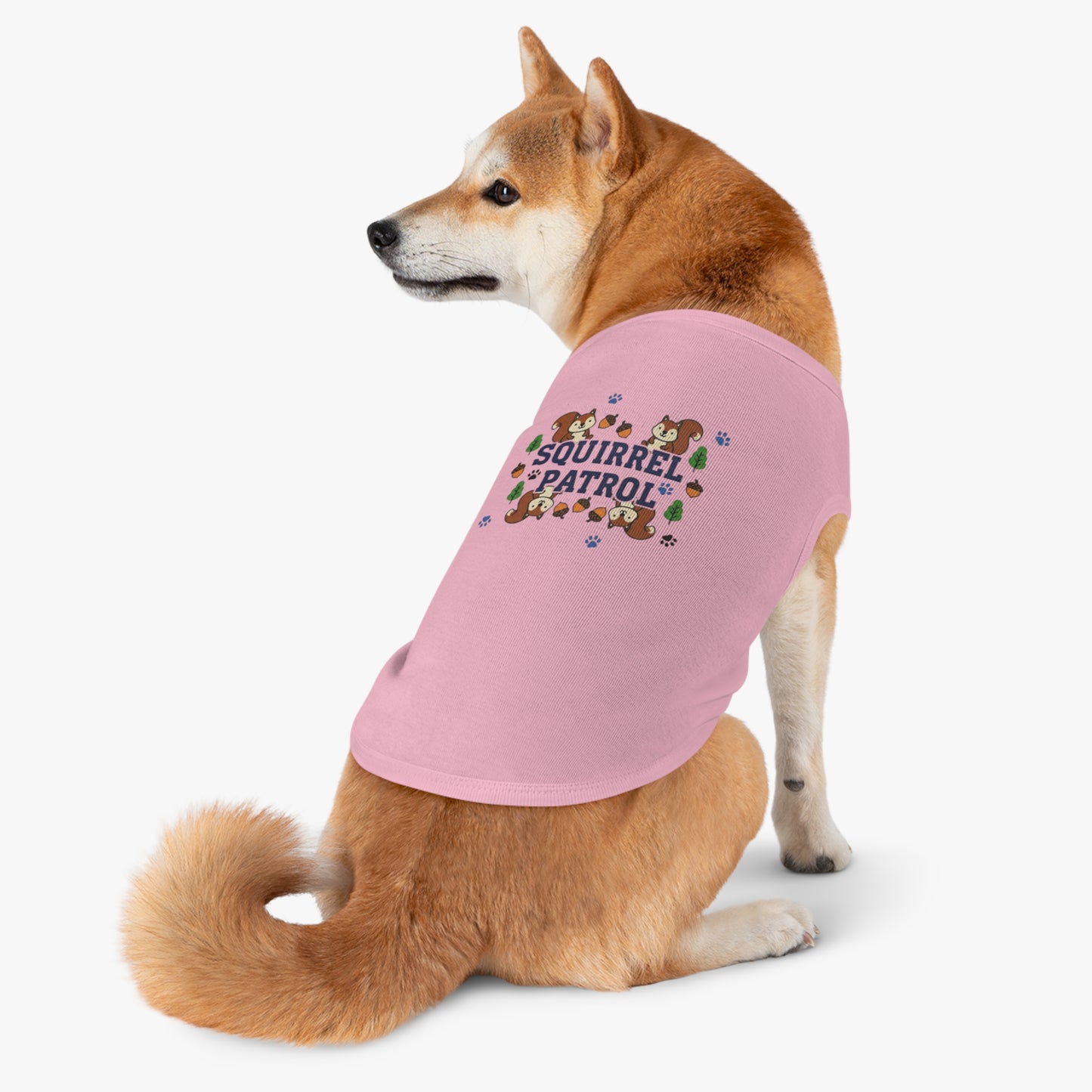 “Squirrel Patrol" Pet Tank Top  | Funny Pet Gift Idea