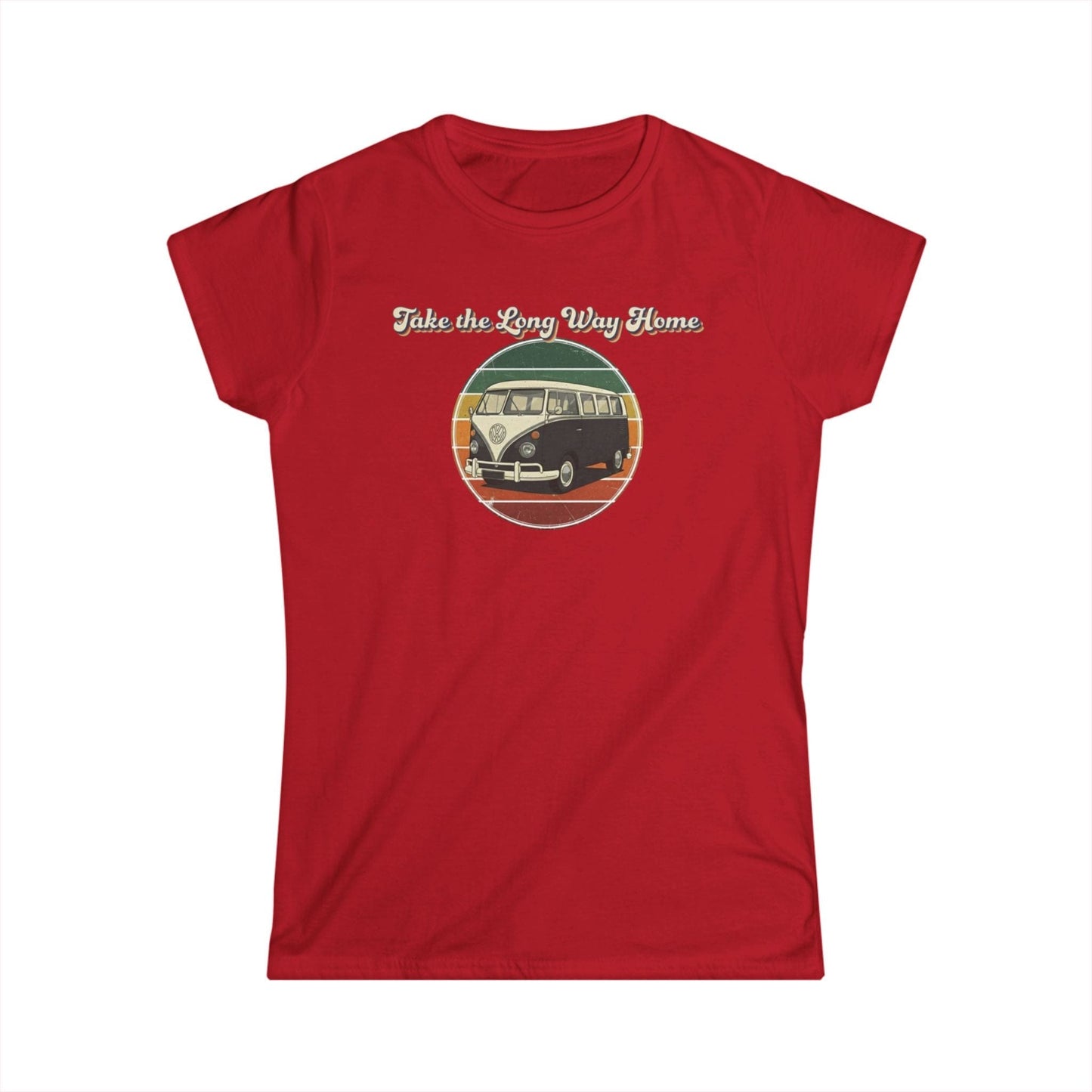 Retro VW Bus "Take the Long Way Home" T-Shirt