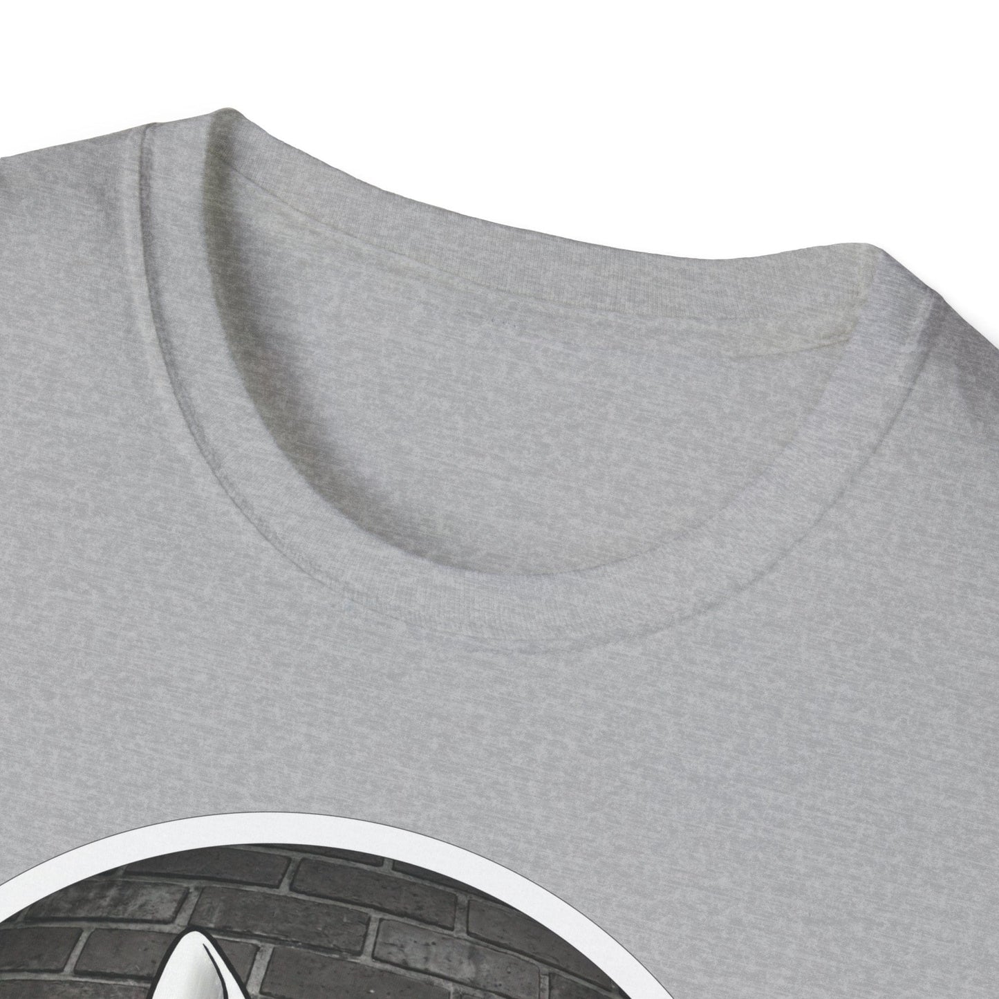 Bull Terrier Cartoon T-Shirt — Cute Dog Face Graphic Tee - That Should Be on a T-Shirt