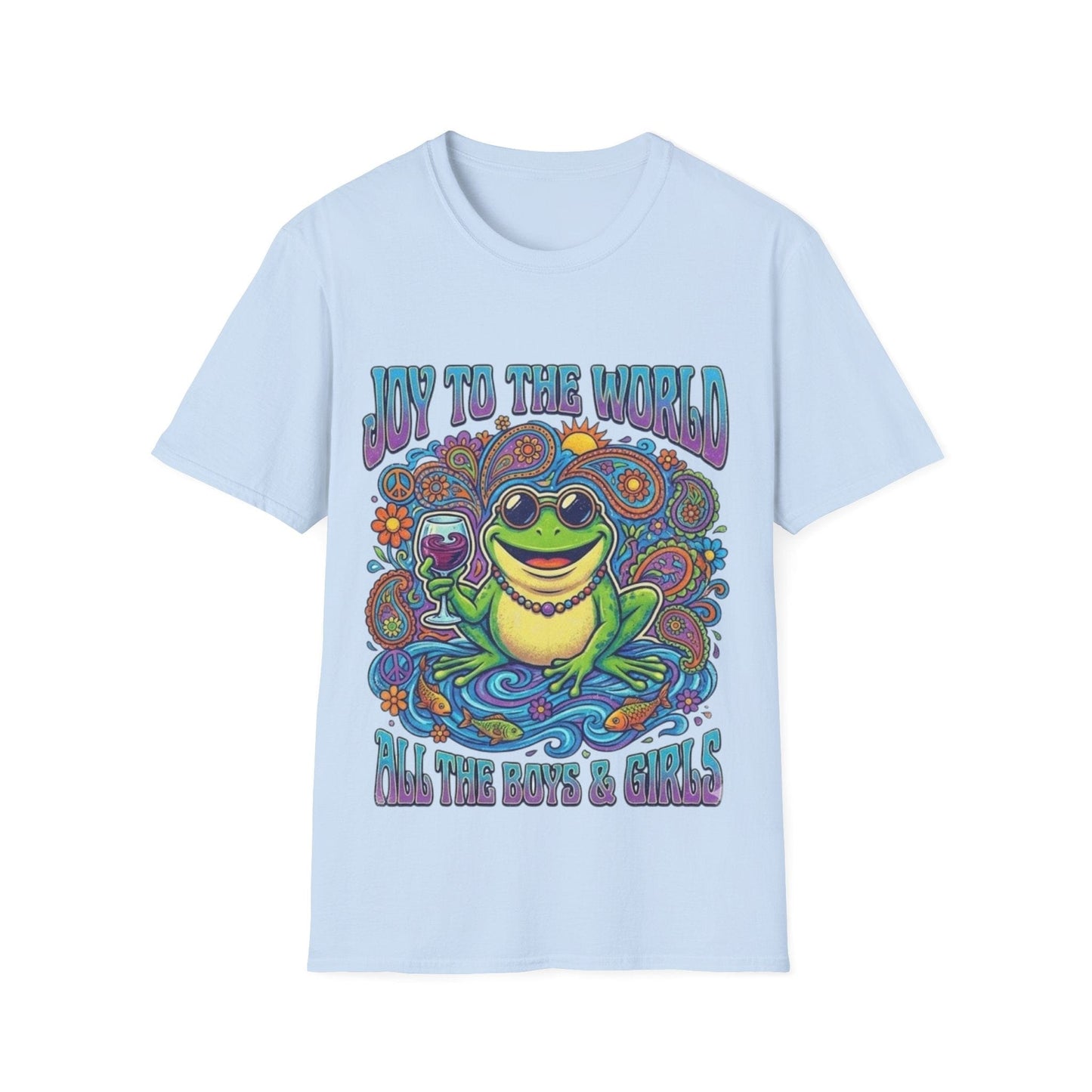 Joy to the World T-Shirt — Psychedelic Holiday Graphic Tee - That Should Be on a T-Shirt