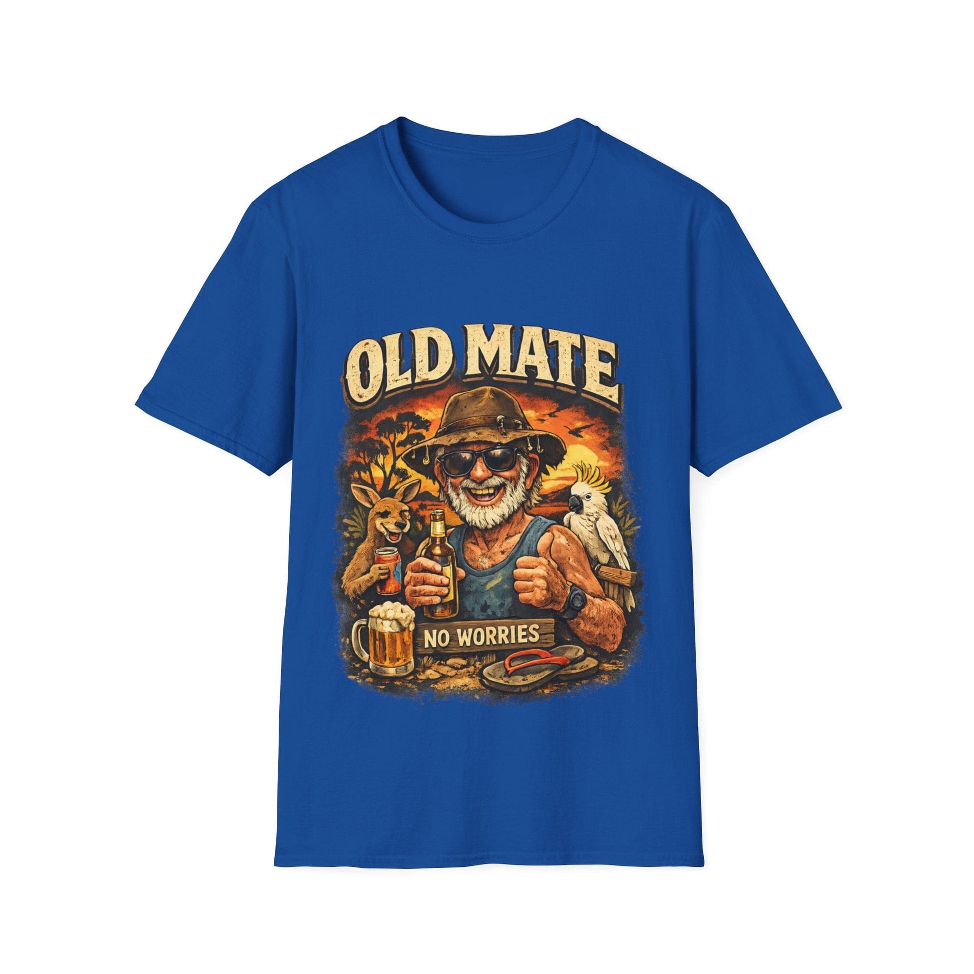 Old Mate No Worries T-Shirt – Vintage Aussie Beer Graphic Tee - That Should Be on a T-Shirt