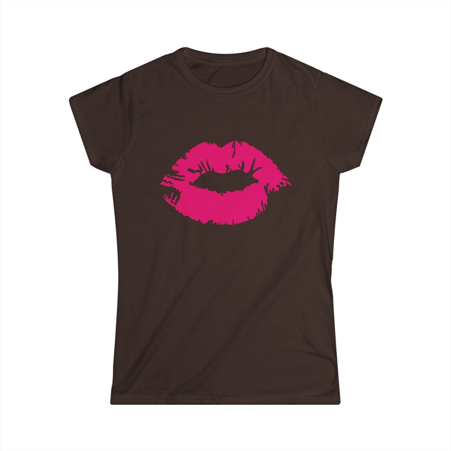 Lips Graphic Tee – Bold Pink Lip Print Women’s T-Shirt