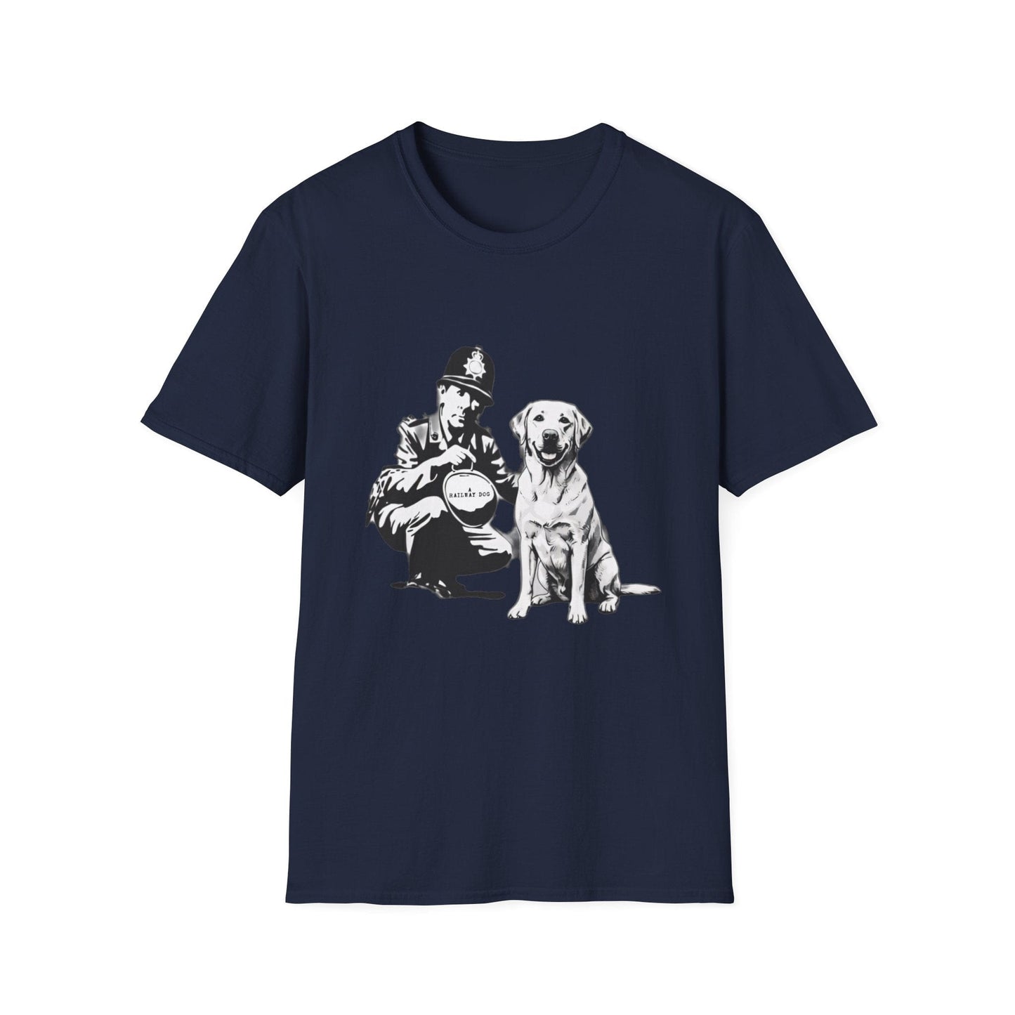 Vintage Police & Labrador Dog T-Shirt | Retro K9 Dog Lover Graphic Tee - That Should Be on a T-Shirt