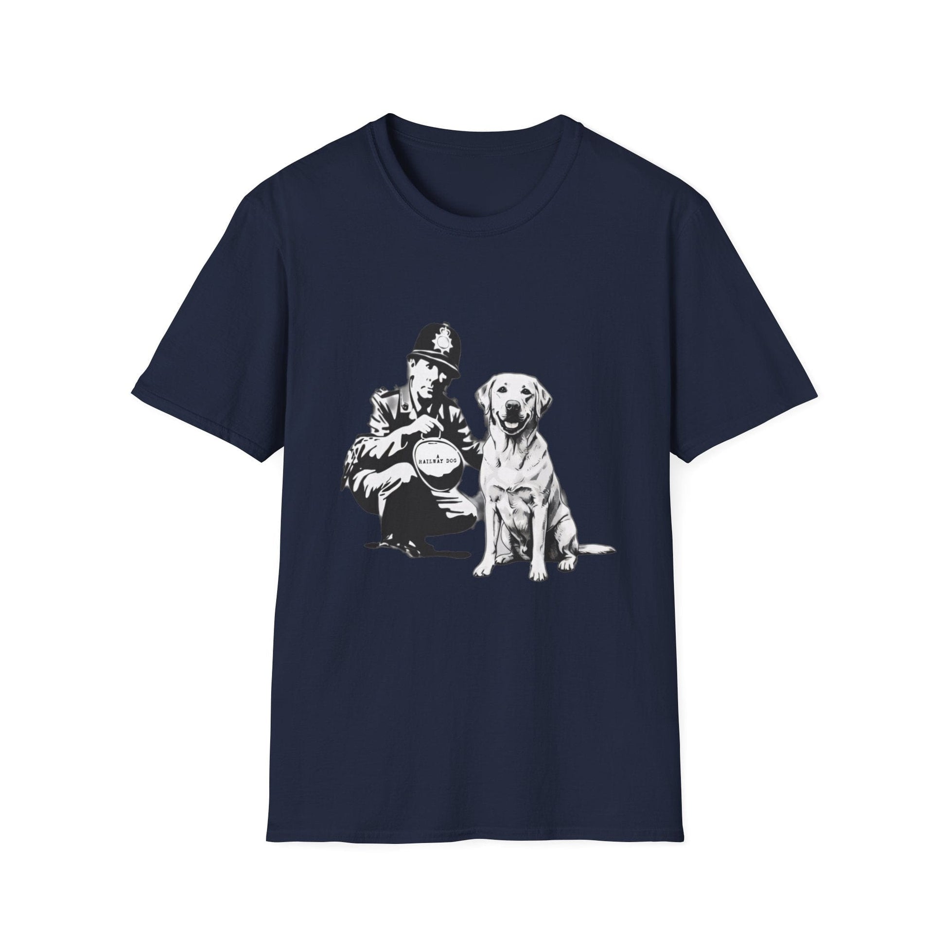 Vintage Police & Labrador Dog T-Shirt | Retro K9 Dog Lover Graphic Tee - That Should Be on a T-Shirt