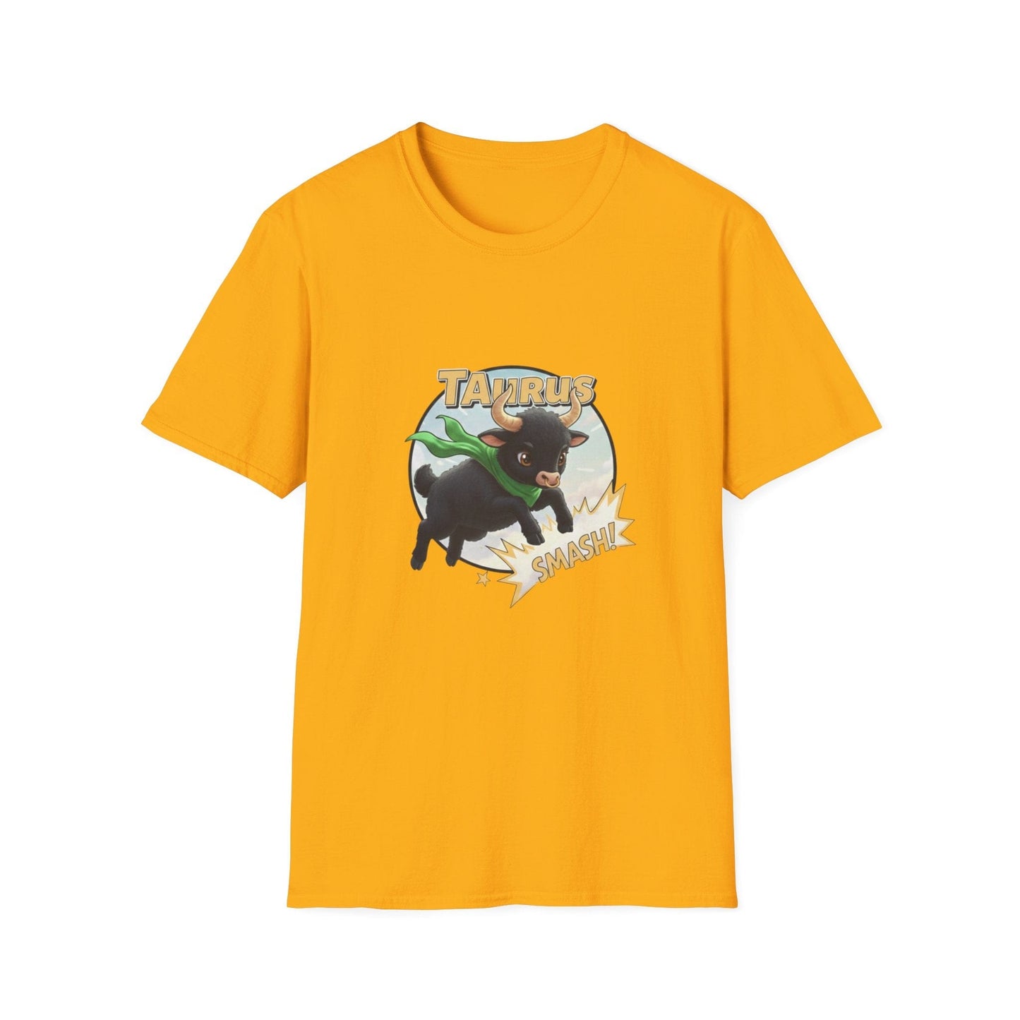 Taurus Smash! Superhero Bull Graphic Tee - That Should Be on a T-Shirt