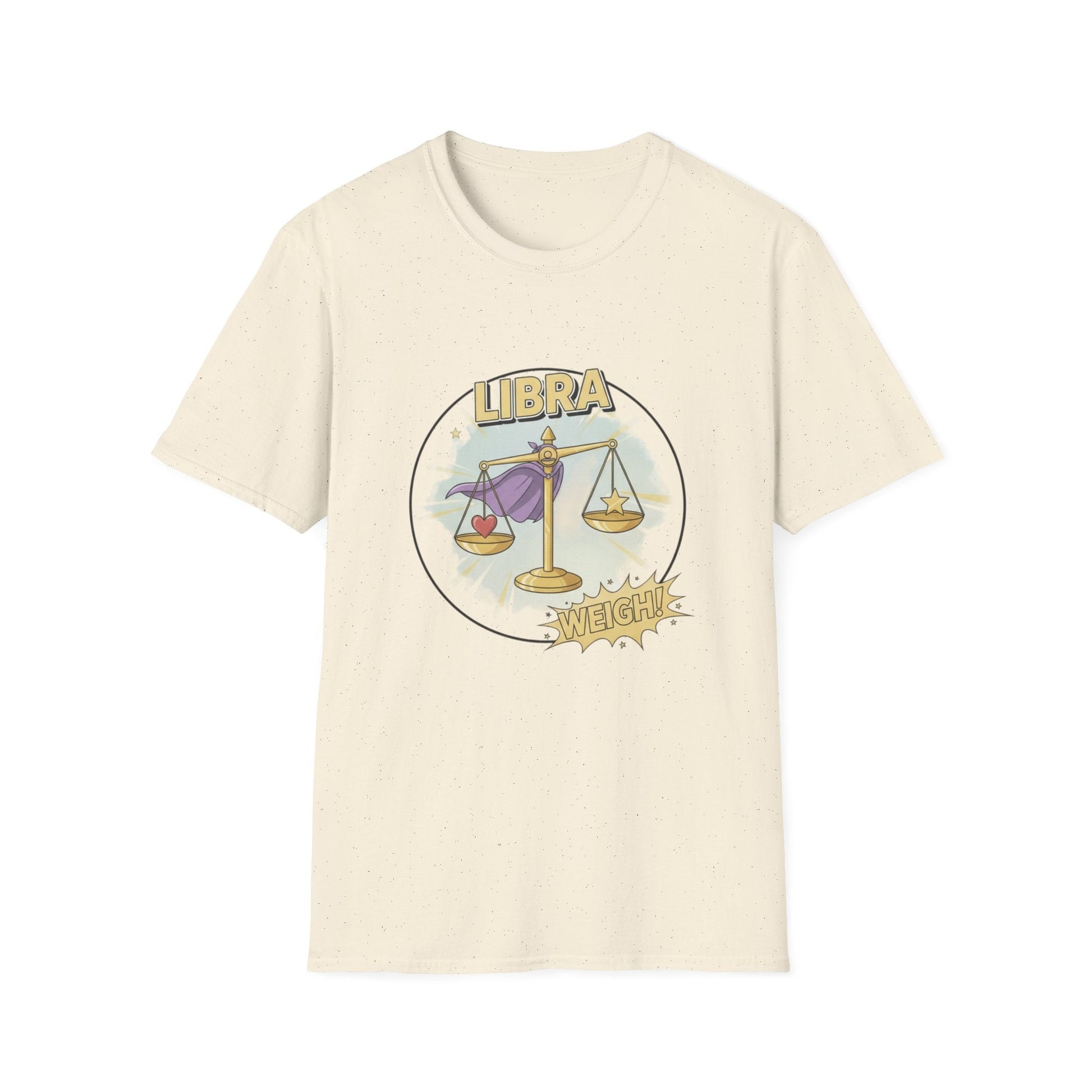 Libra Cartoon Zodiac  Tee — Vintage Globe Adventure Shirt - That Should Be on a T-Shirt