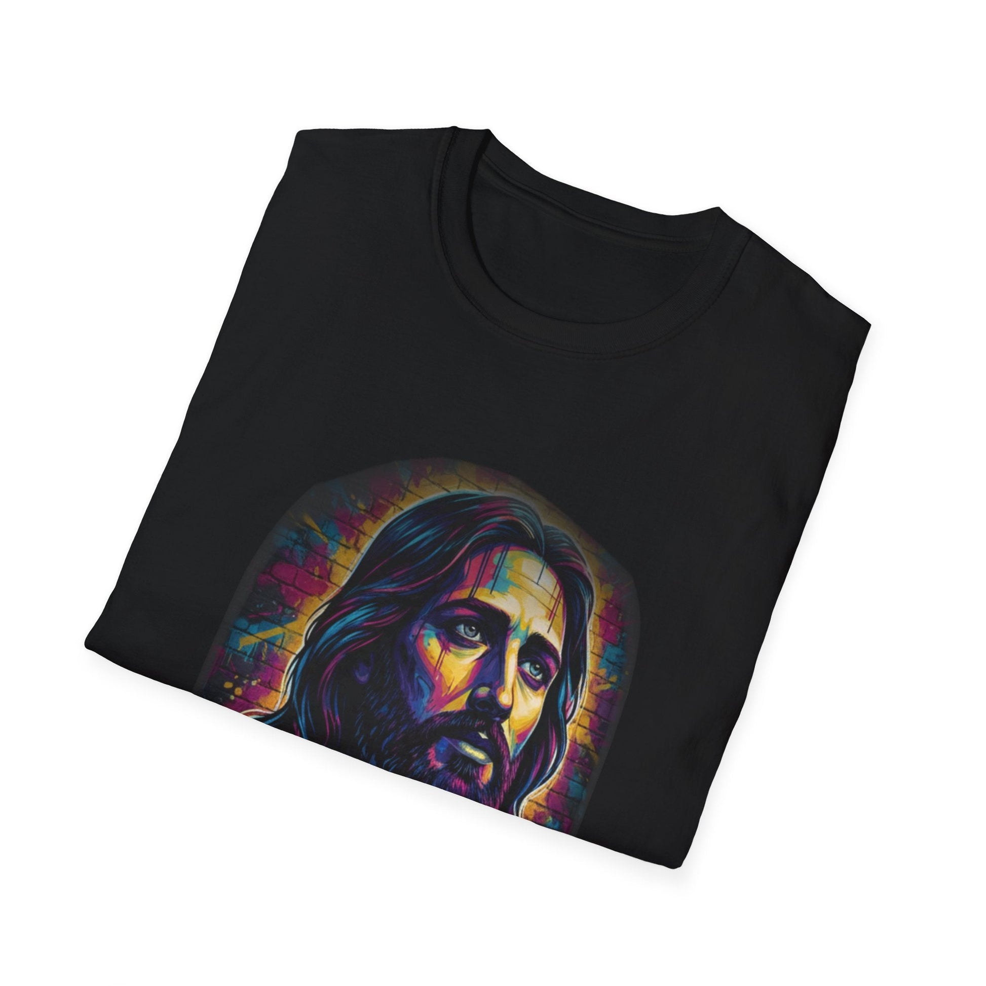 Urban Messiah – Vibrant Graffiti Art Premium Tee - That Should Be on a T-Shirt