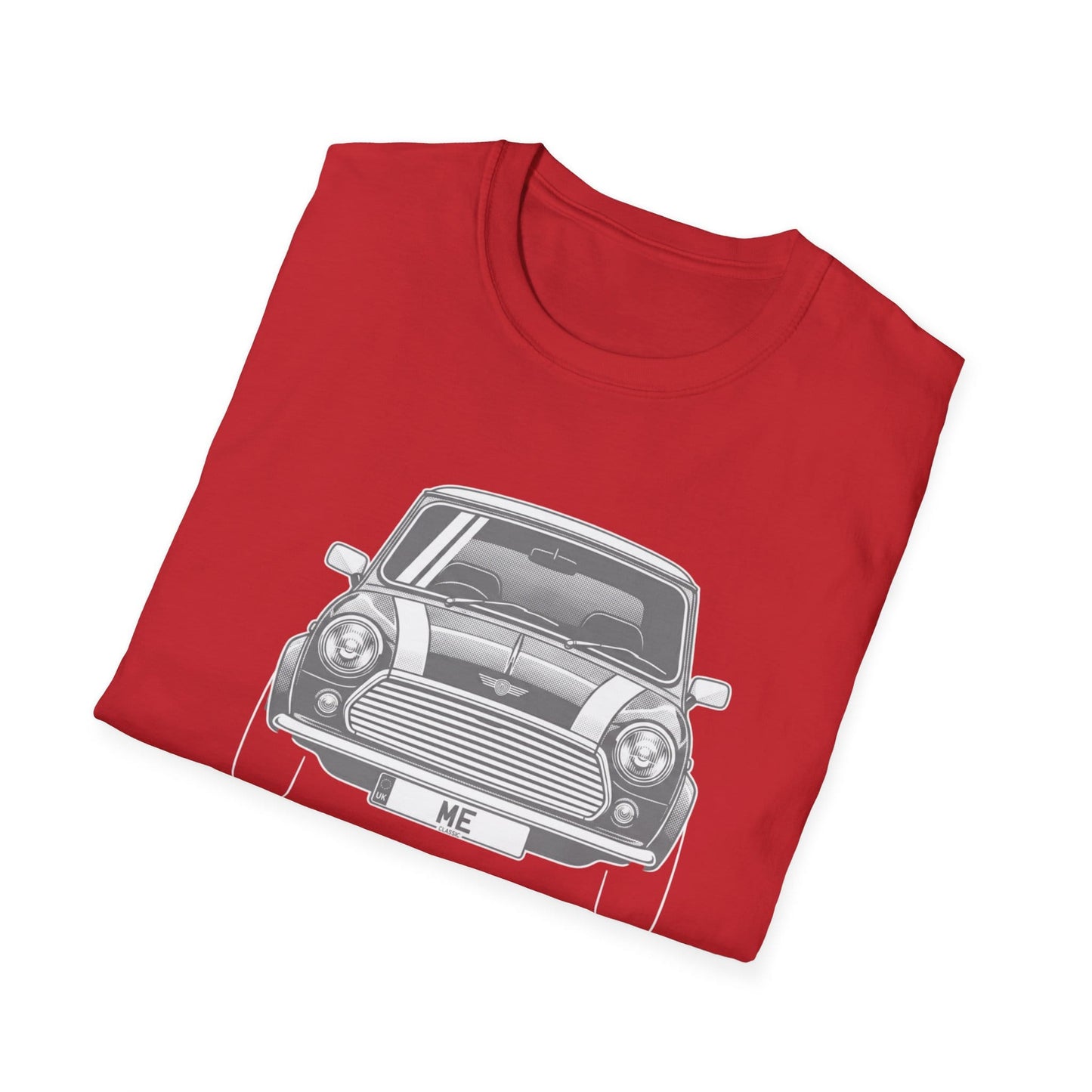 Classic Mini Car T-Shirt – Vintage Front View Graphic Tee for Car Lovers - That Should Be on a T-Shirt