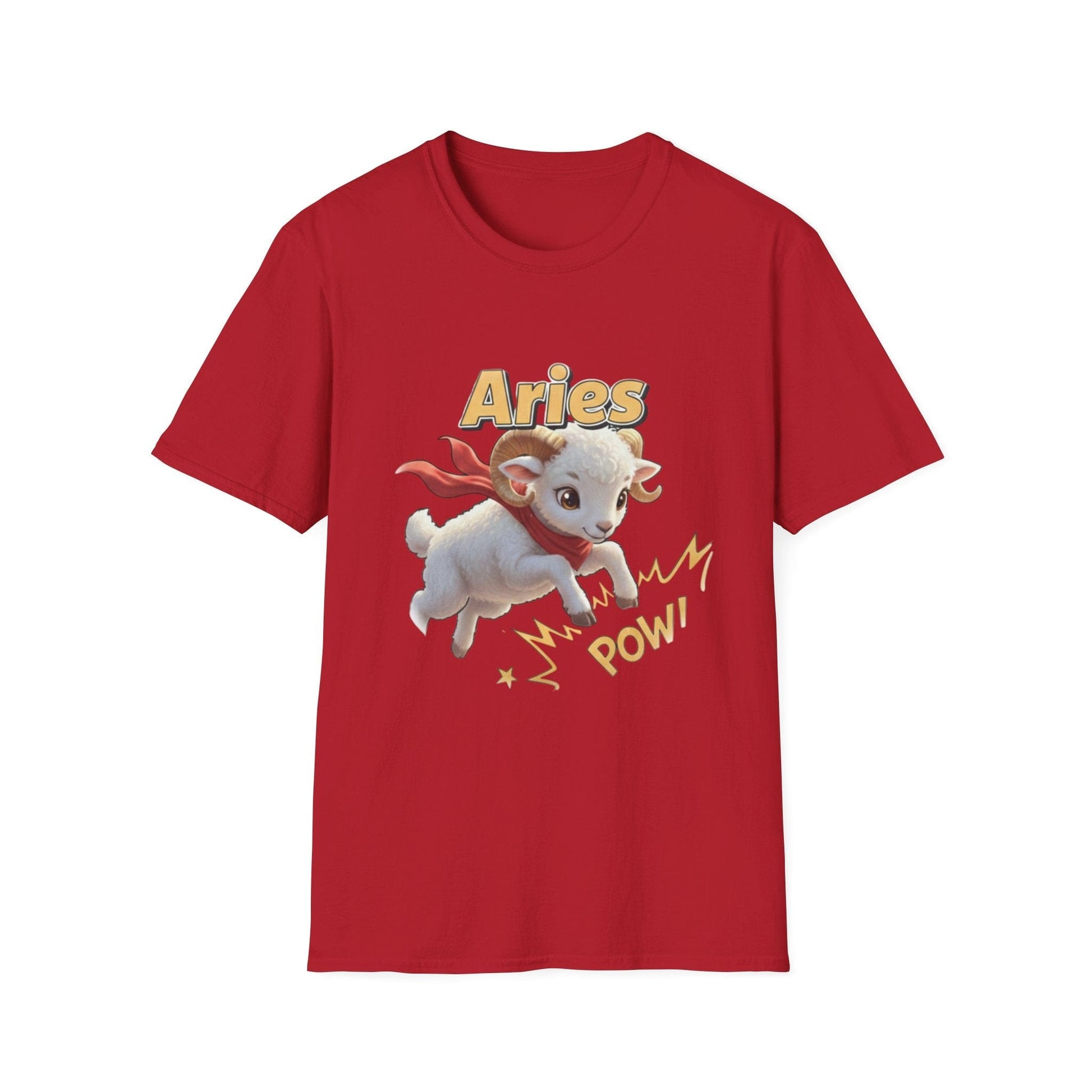 Aries Zodiac T-Shirt — Cute Superhero Ram ‘Pow!’ Graphic Tee - That Should Be on a T-Shirt