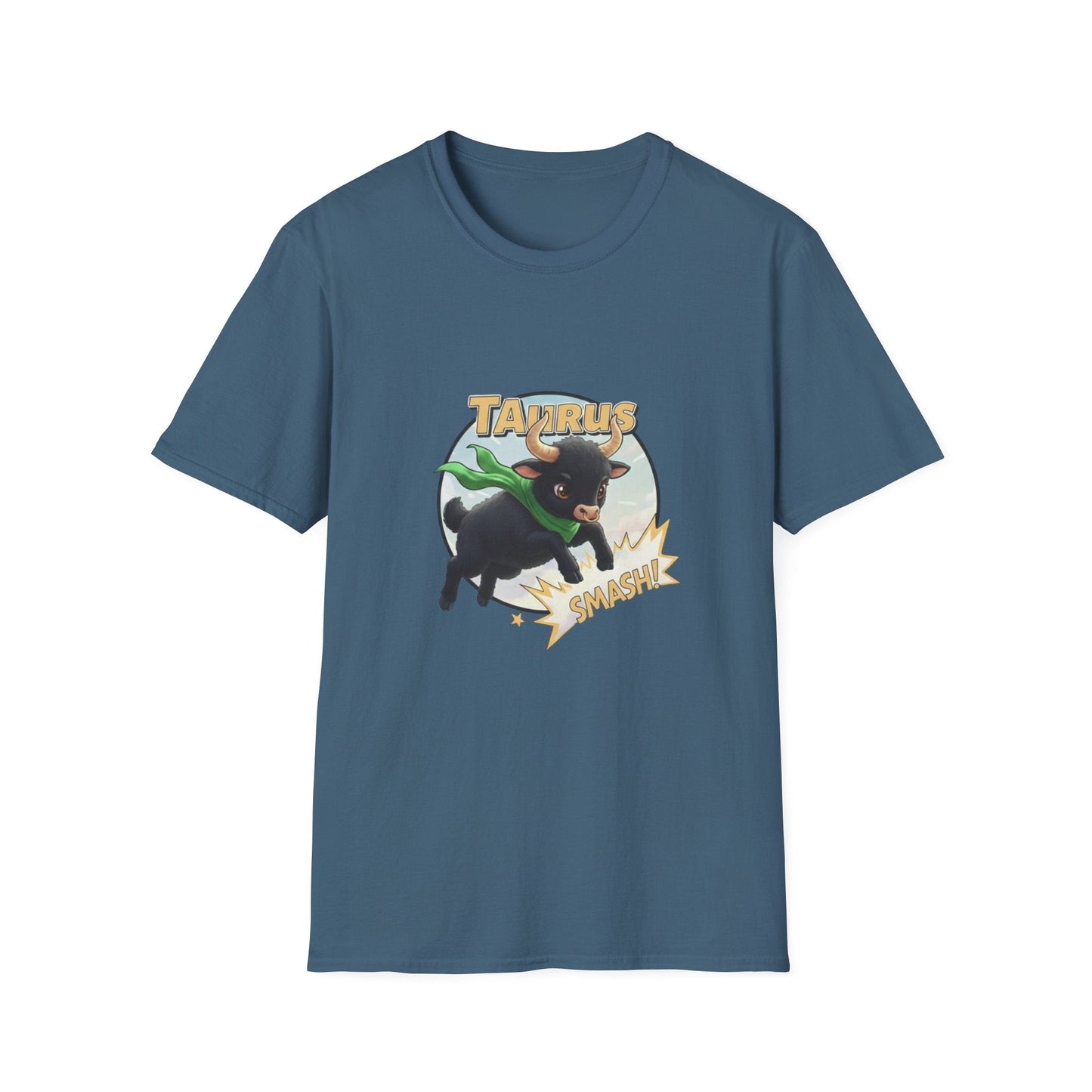 Taurus Smash! Superhero Bull Graphic Tee - That Should Be on a T-Shirt