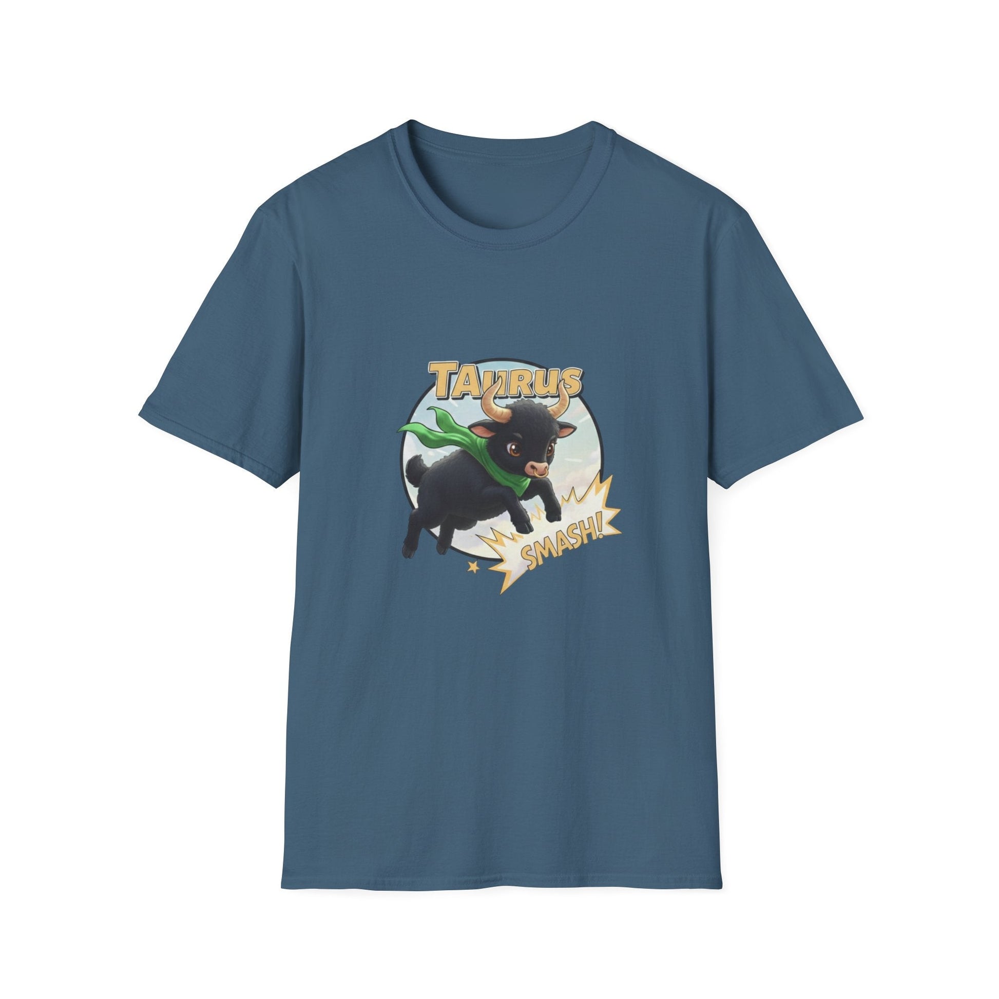 Taurus Smash! Superhero Bull Graphic Tee - That Should Be on a T-Shirt