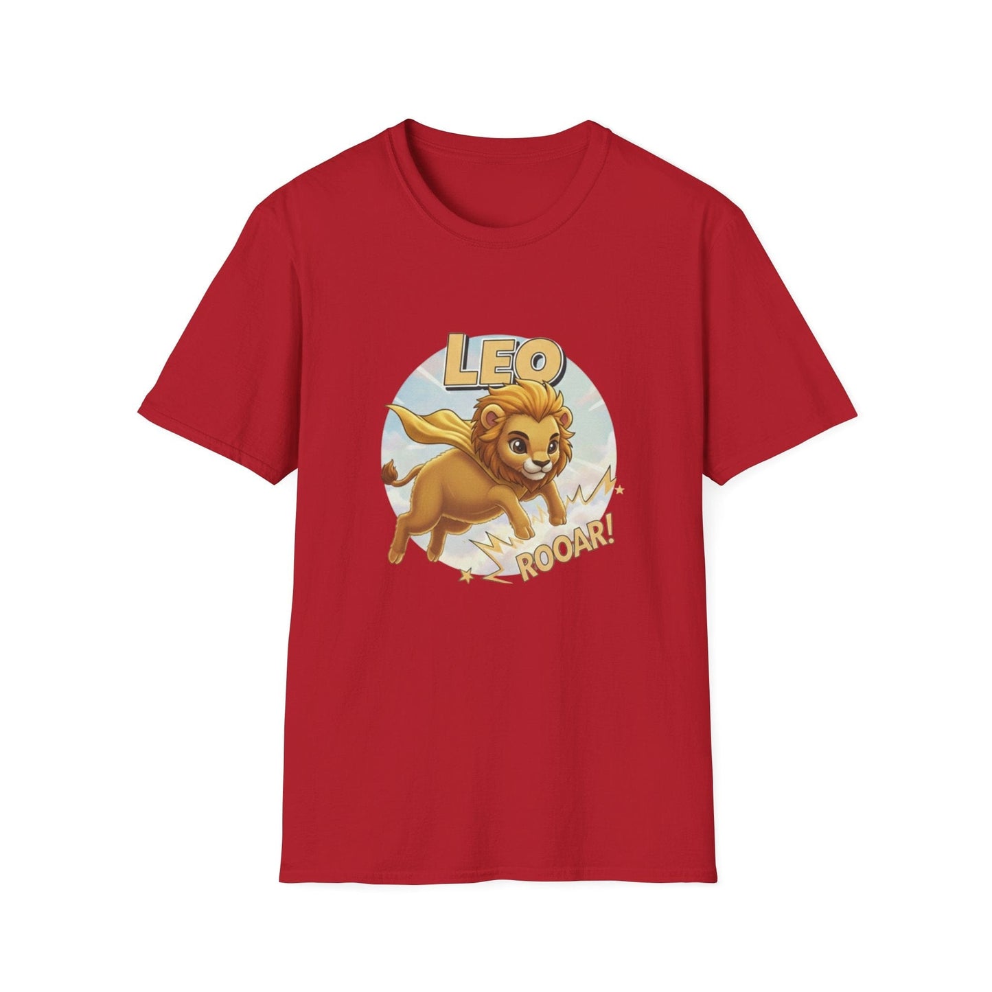 Leo Zodiac T-Shirt – Cute Lion Astrology Tee with “Roaar!” Design - That Should Be on a T-Shirt