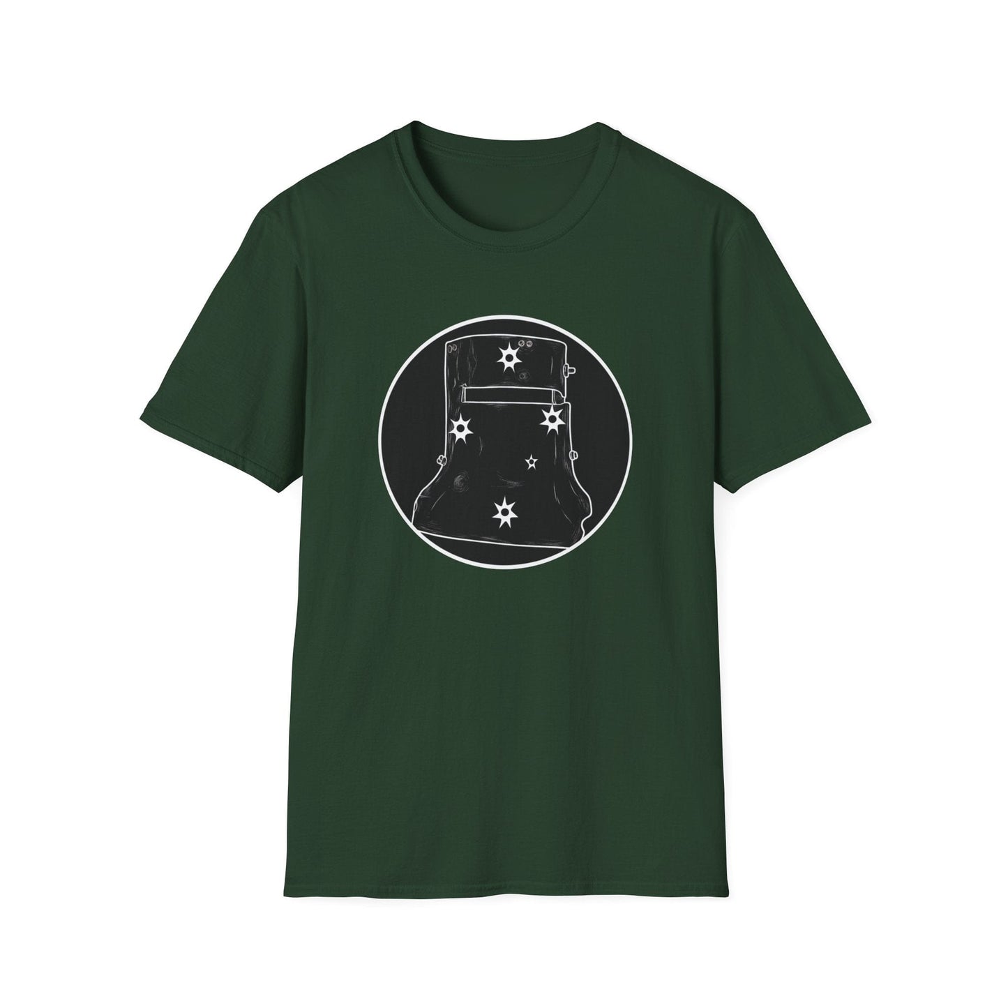 Ned Kelly Outlaw Helmet Graphic T-Shirt - Premium Black Cotton Streetwear - That Should Be on a T-Shirt