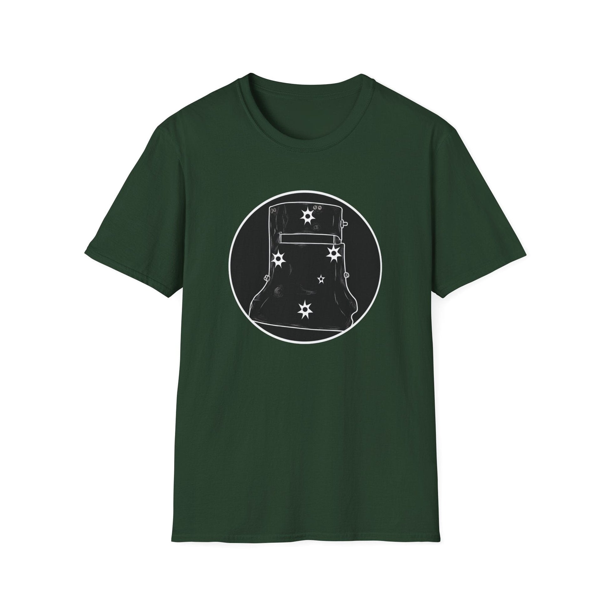 Ned Kelly Outlaw Helmet Graphic T-Shirt - Premium Black Cotton Streetwear - That Should Be on a T-Shirt