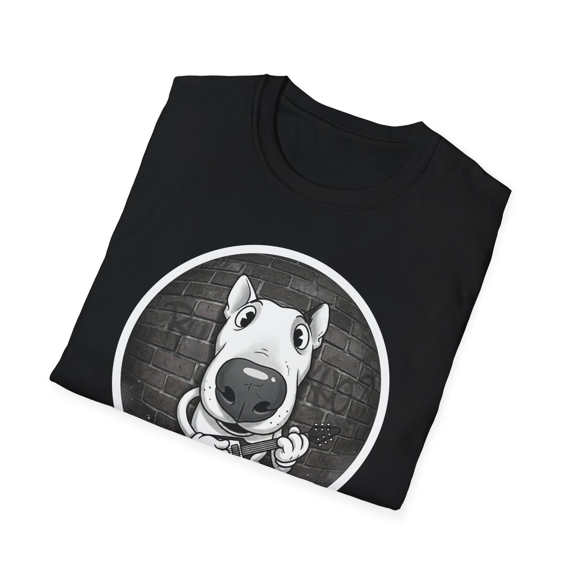 Bull Terrier Cartoon T-Shirt — Cute Dog Face Graphic Tee - That Should Be on a T-Shirt