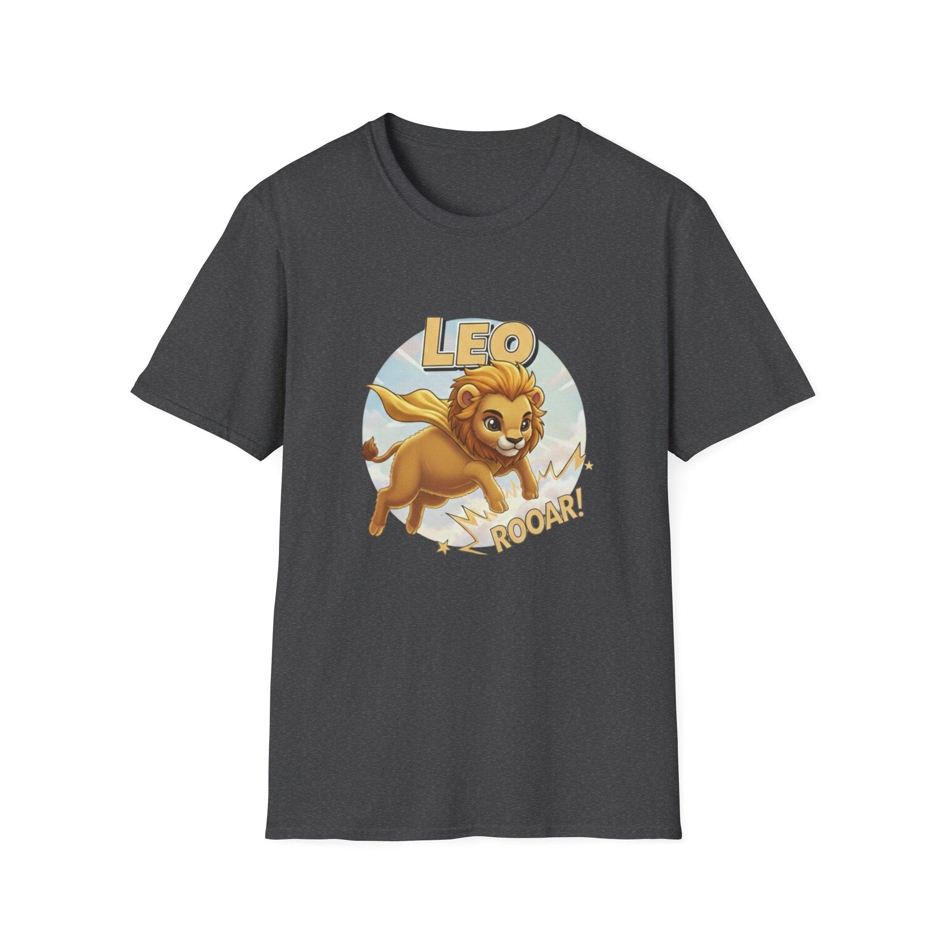 Leo Zodiac T-Shirt – Cute Lion Astrology Tee with “Roaar!” Design - That Should Be on a T-Shirt