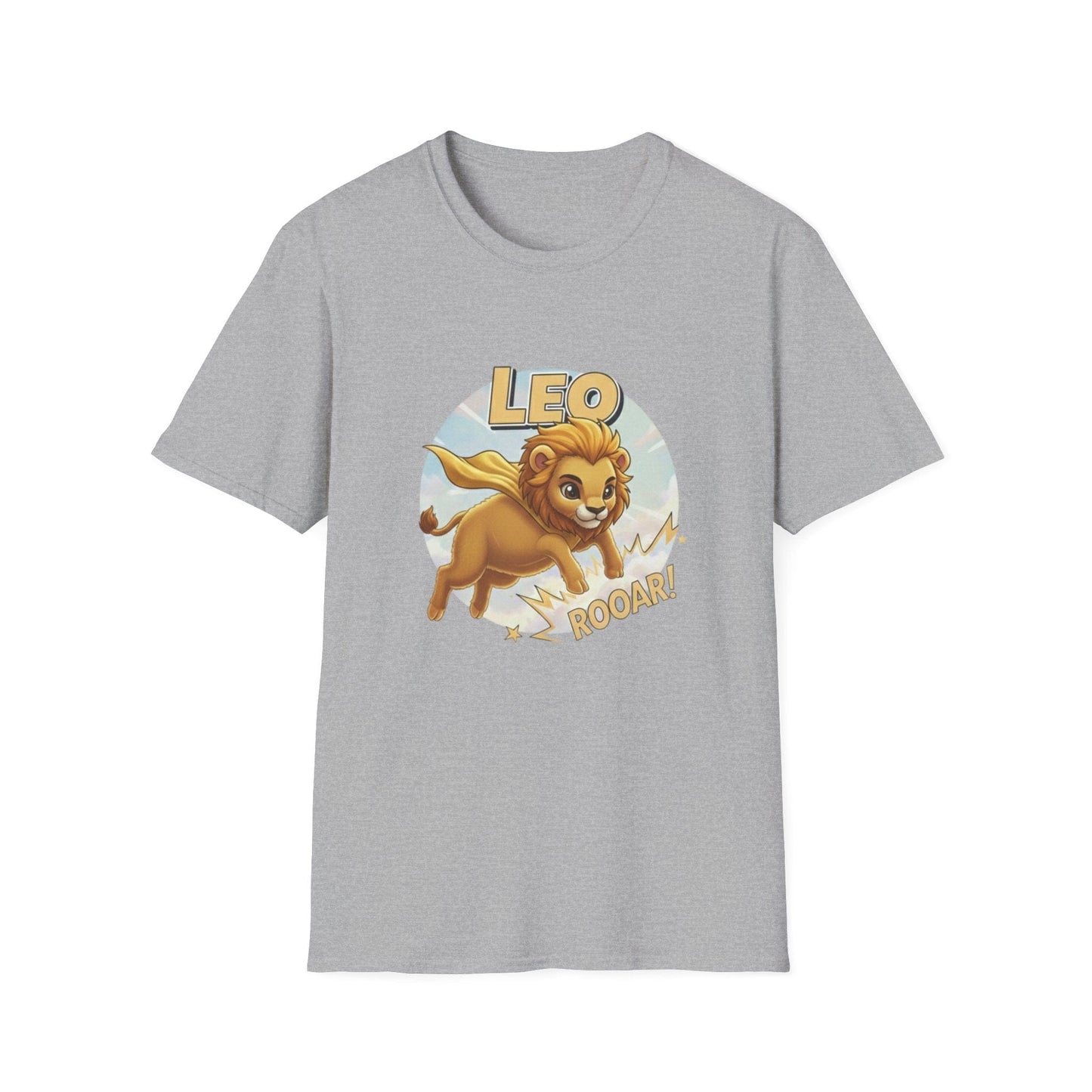 Leo Zodiac T-Shirt – Cute Lion Astrology Tee with “Roaar!” Design - That Should Be on a T-Shirt