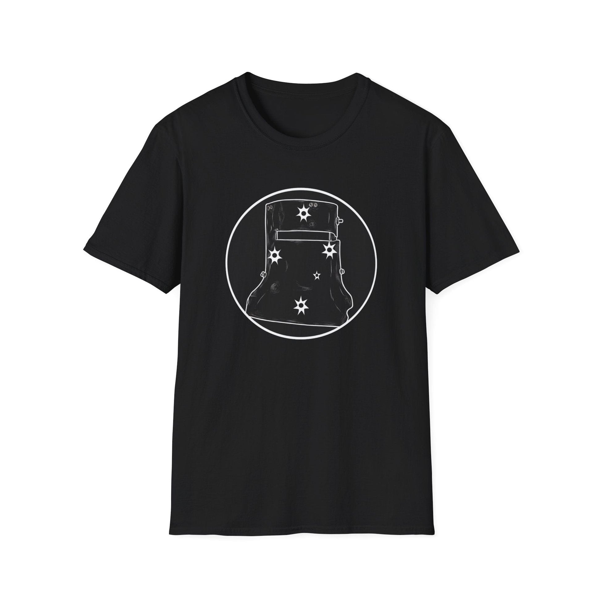 Ned Kelly Outlaw Helmet Graphic T-Shirt - Premium Black Cotton Streetwear - That Should Be on a T-Shirt