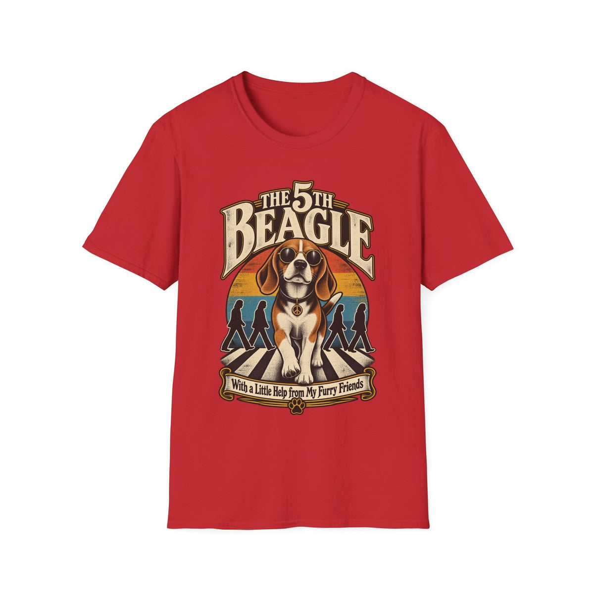 The 5th Beagle T-Shirt | Retro Music Dog Graphic Tee