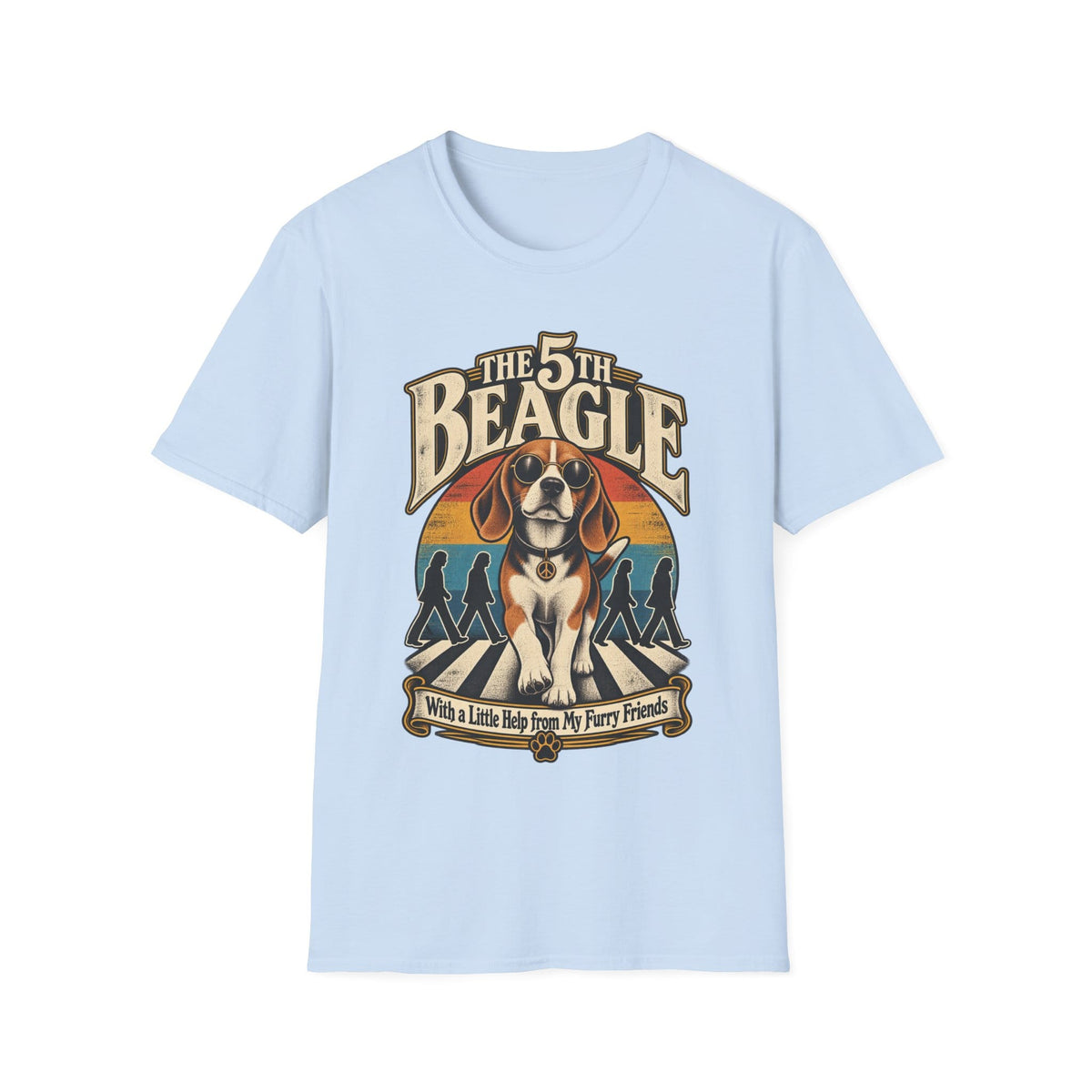 The 5th Beagle T-Shirt | Retro Music Dog Graphic Tee