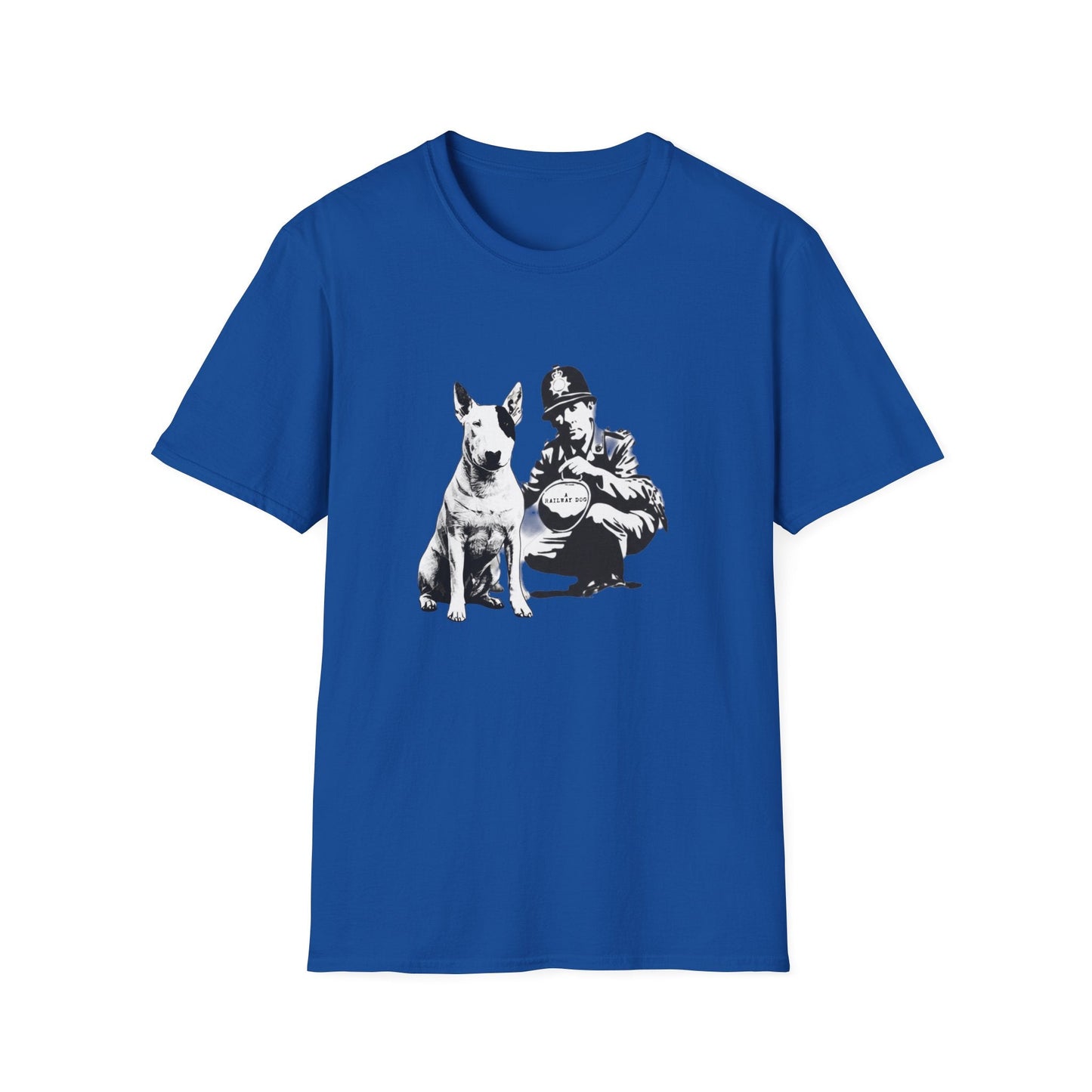 Loyal Mate Dog & Officer Graphic T-Shirt | Vintage Black Dog Lover Tee - That Should Be on a T-Shirt