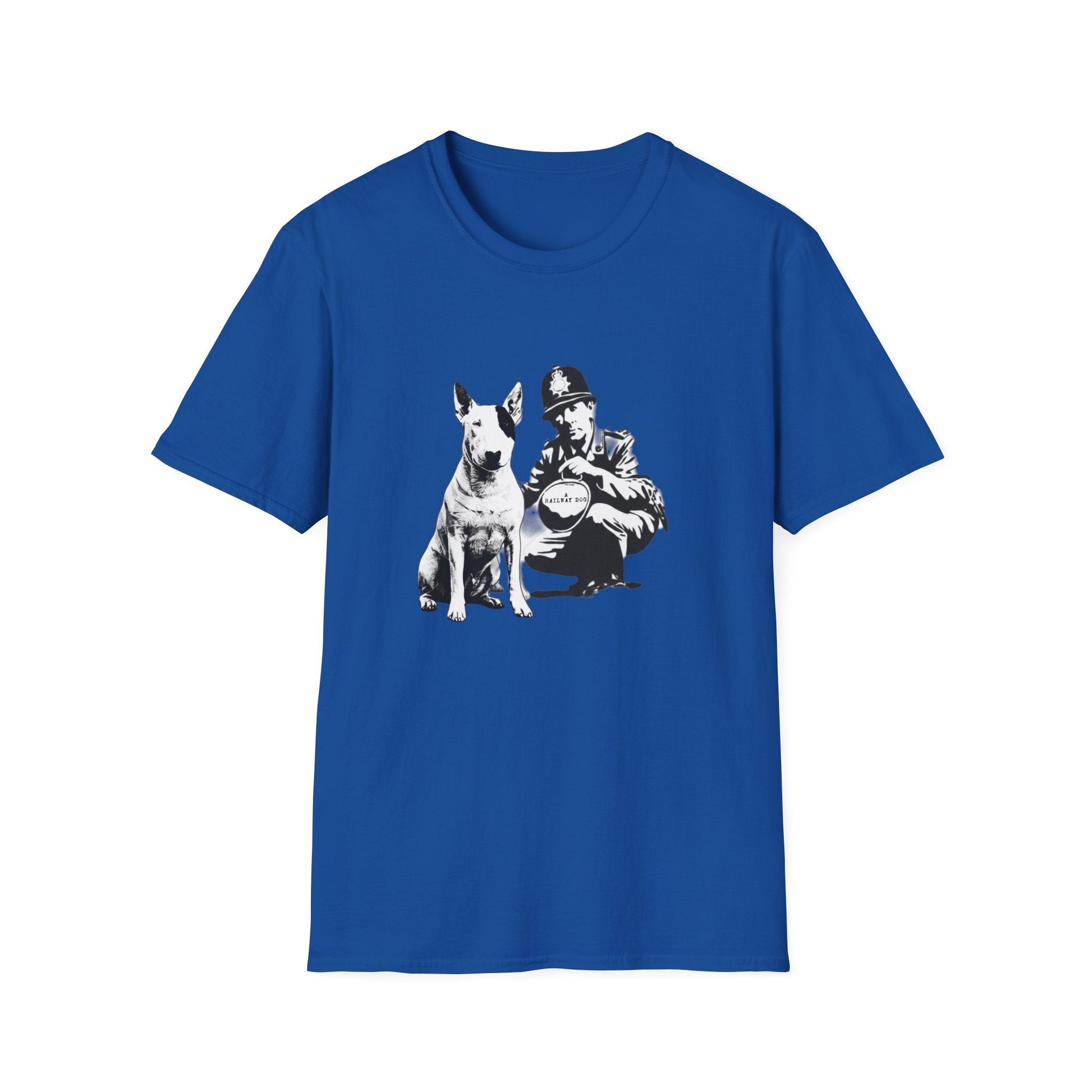 Loyal Mate Dog & Officer Graphic T-Shirt | Vintage Black Dog Lover Tee - That Should Be on a T-Shirt