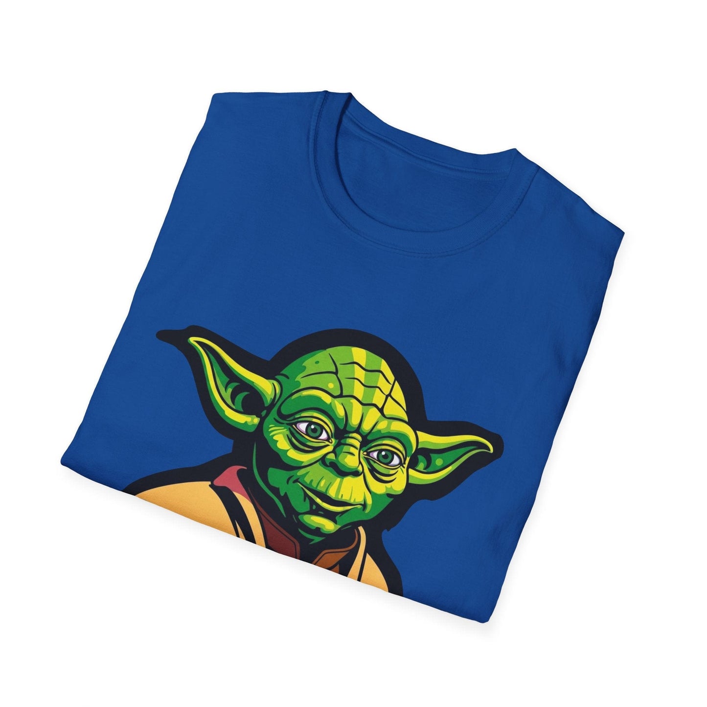 Funny Unisex Softstyle T-Shirt with Yoda Design - "A T-Shirt That Should Be On"