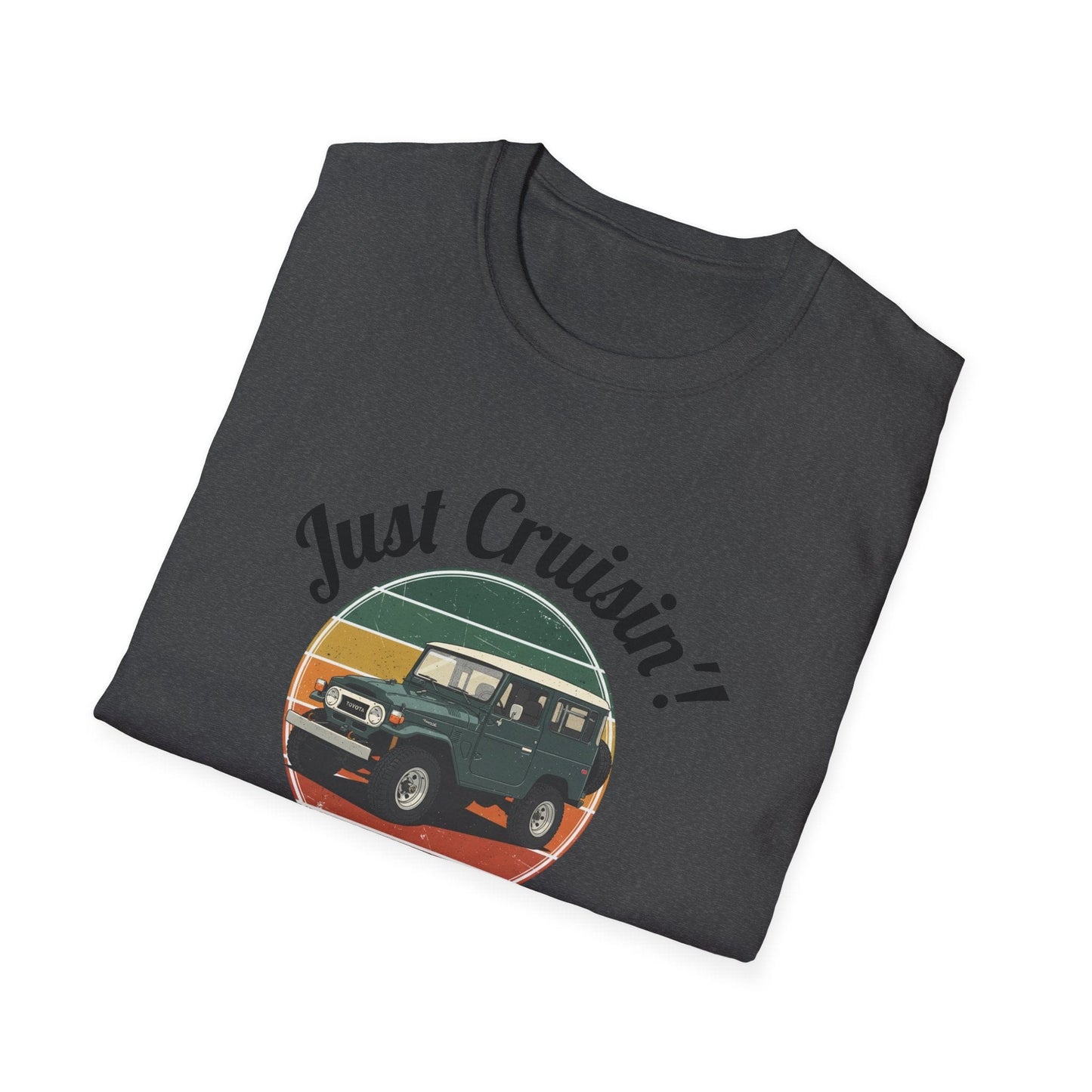 Just Cruisin' Vintage FJ40 Land Cruiser T-Shirt | Retro 70s Off-Road Vibe