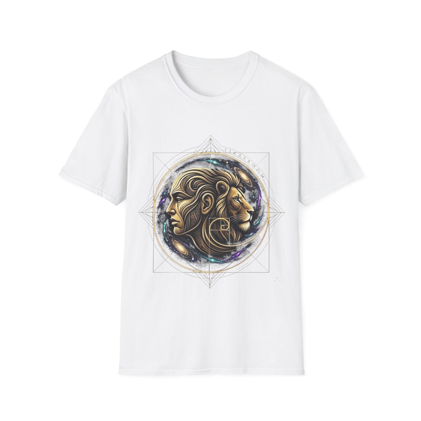 Golden Ratio Lion & Human T-Shirt - Fibonacci Sequence Sacred Geometry Tee - That Should Be on a T-Shirt