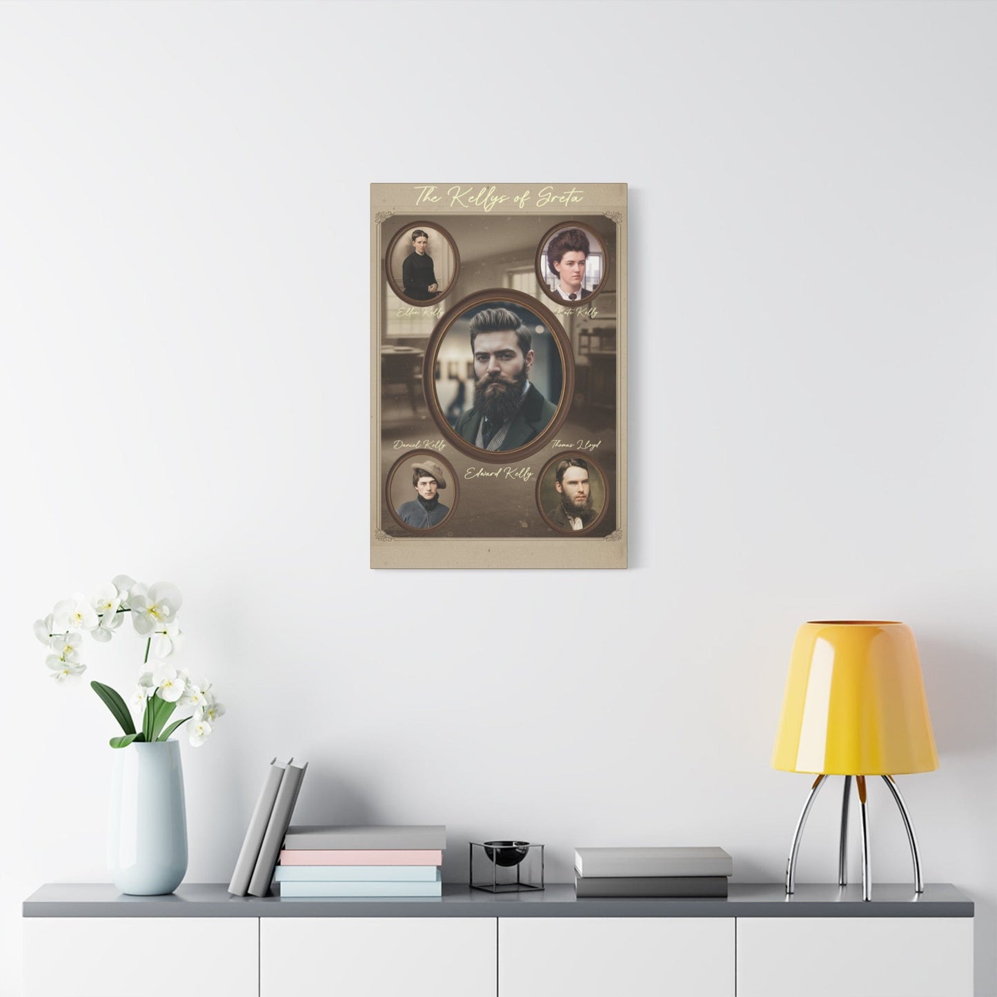 The Kellys of Greta – Ned Kelly Gang Vintage Australian History Canvas Wall Art - That Should Be on a T-Shirt