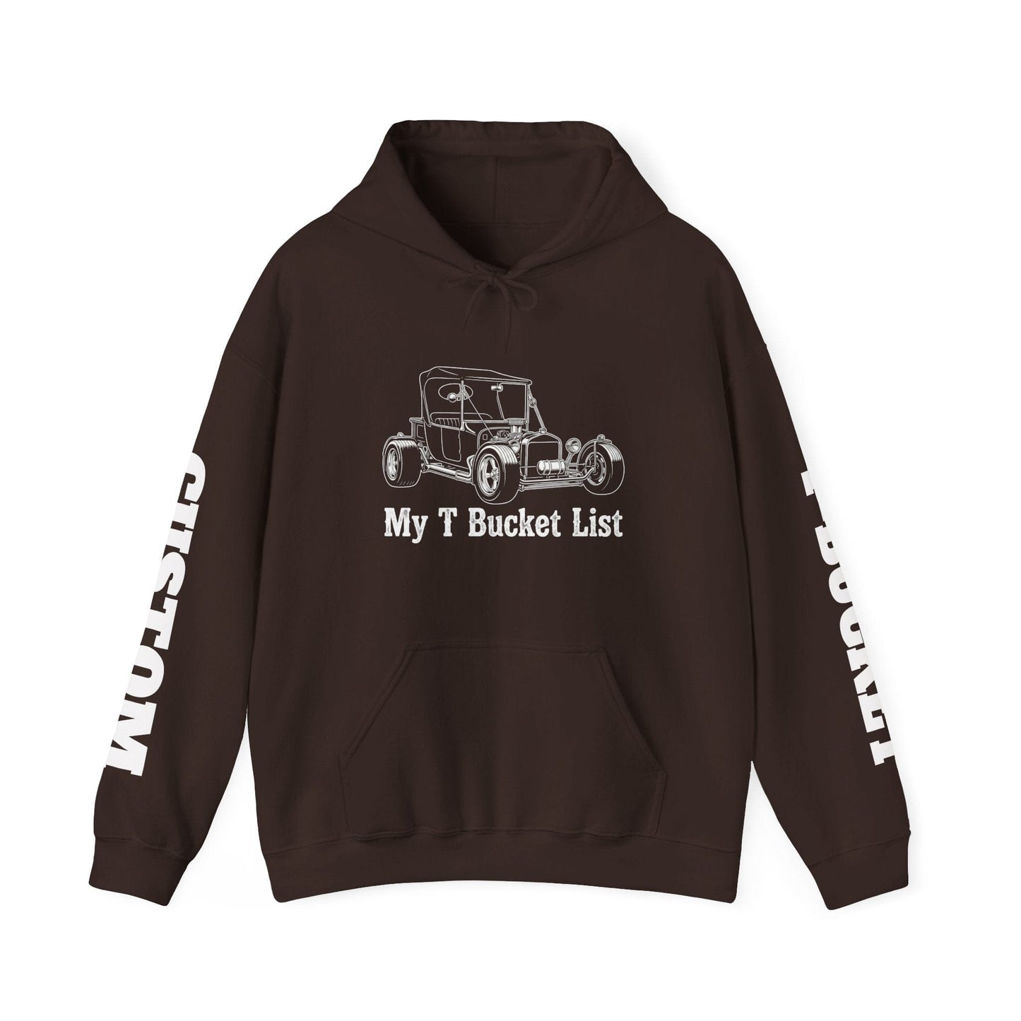"My T-Bucket List" Hot Rod Hoodie – with Custom Sleeve Detail