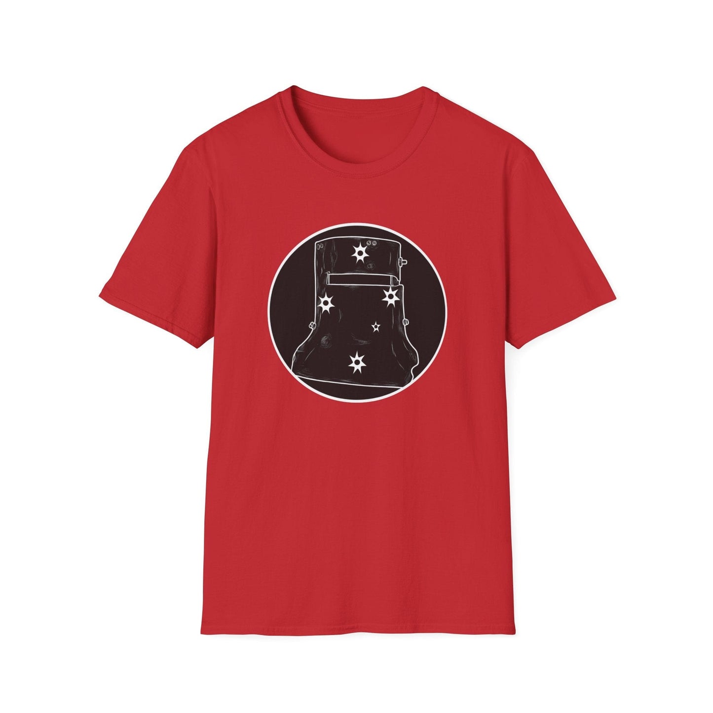 Ned Kelly Outlaw Helmet Graphic T-Shirt - Premium Black Cotton Streetwear - That Should Be on a T-Shirt