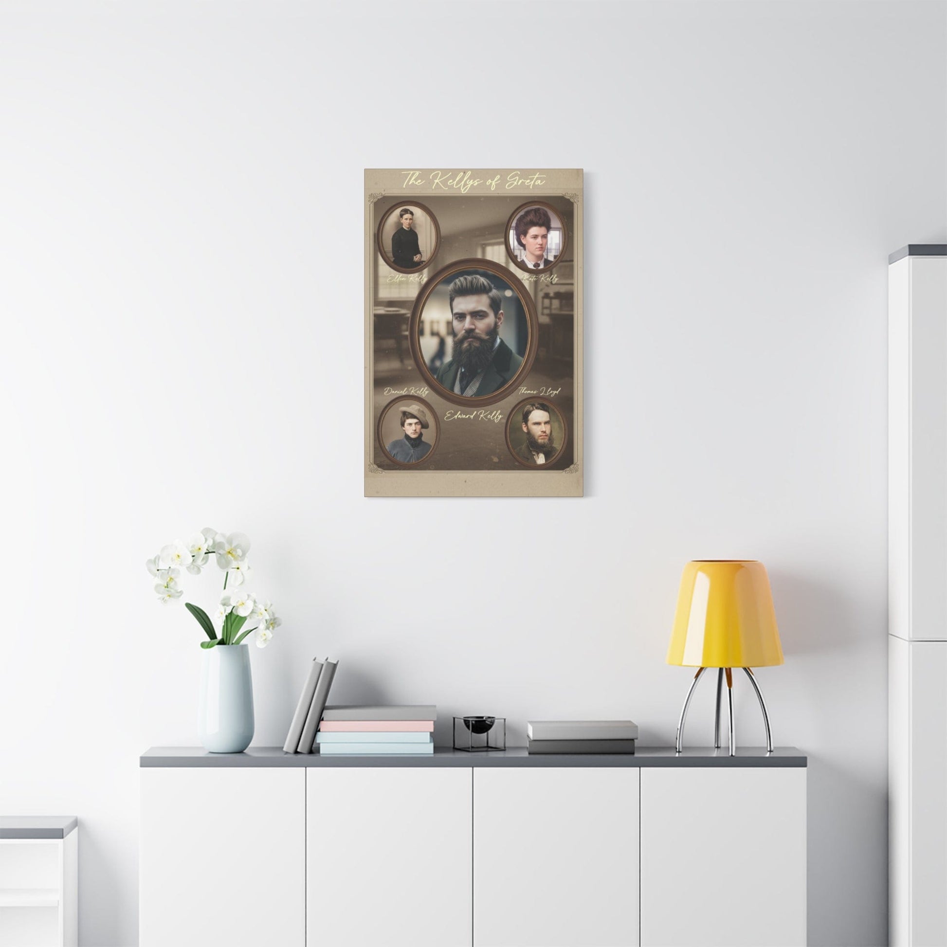 The Kellys of Greta – Ned Kelly Gang Vintage Australian History Canvas Wall Art - That Should Be on a T-Shirt