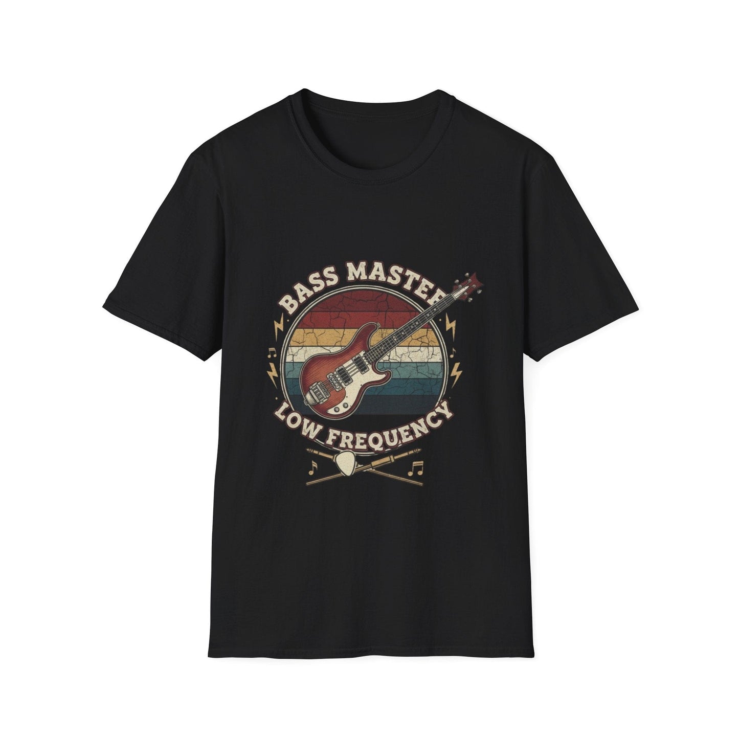 Vintage Bass Master "Low Frequency" T-Shirt - Retro Musician Tee