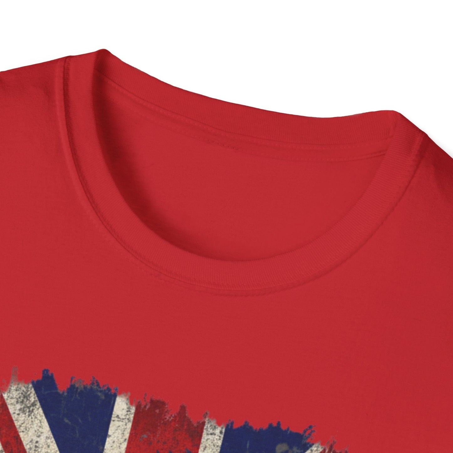 British Lion Strength & Courage T-Shirt - Distressed Union Jack Graphic Tee